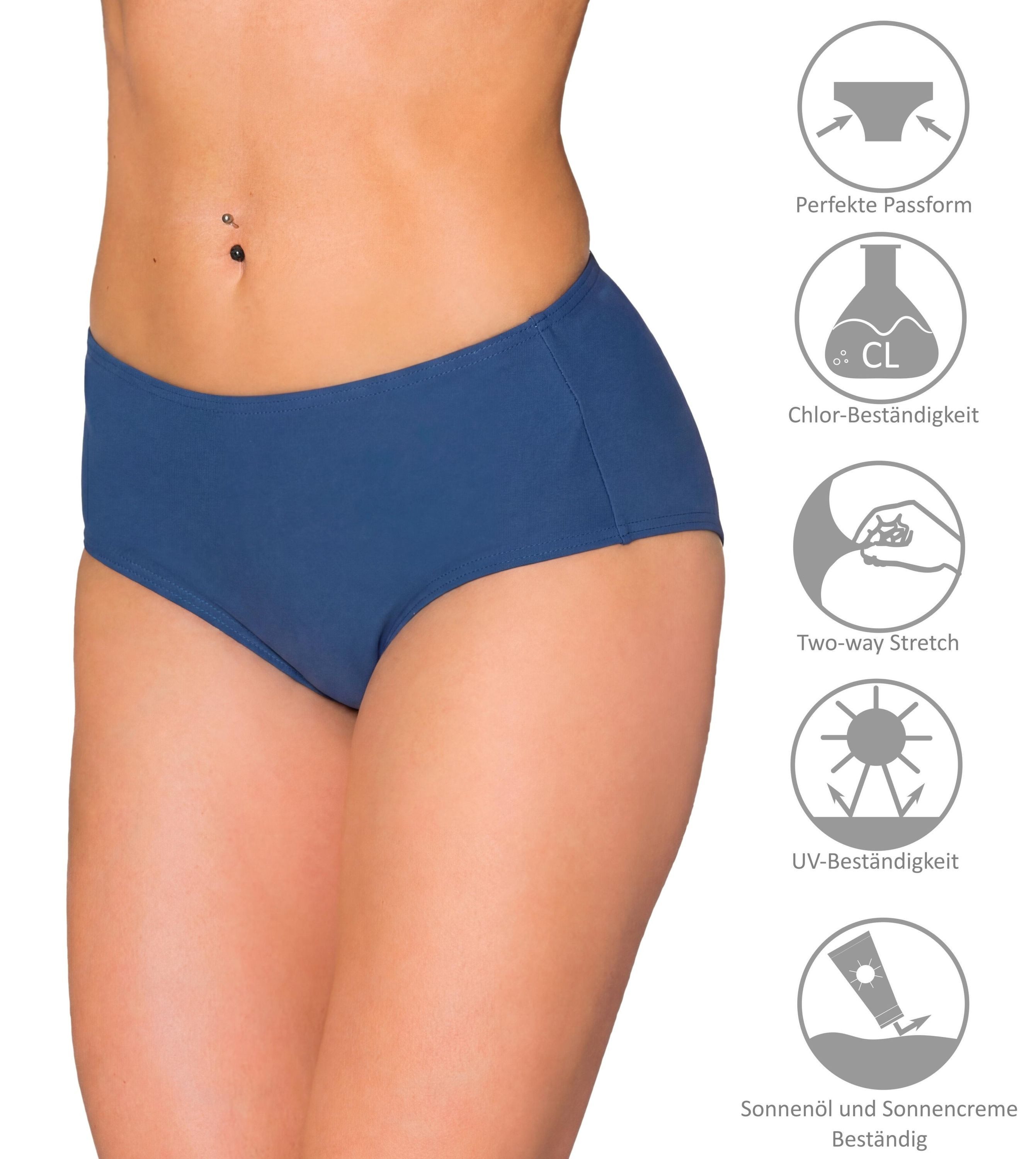 Aquarti Bikini-Hose Aquarti Damen Bikinihose mit Mittelhohem Bund – Bild 5 von 5