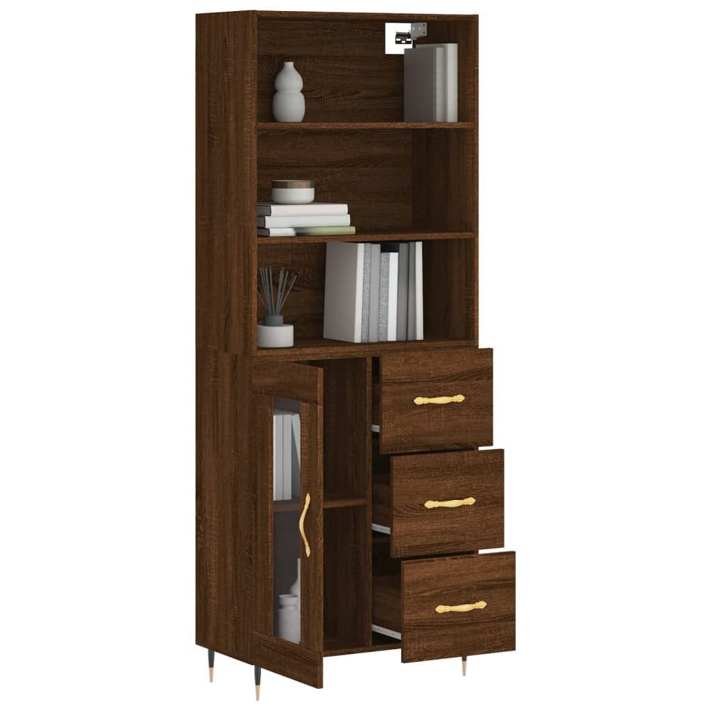 vidaXL Highboard Highboard Braun Eichen-Optik 69,5x34x180 günstig online kaufen
