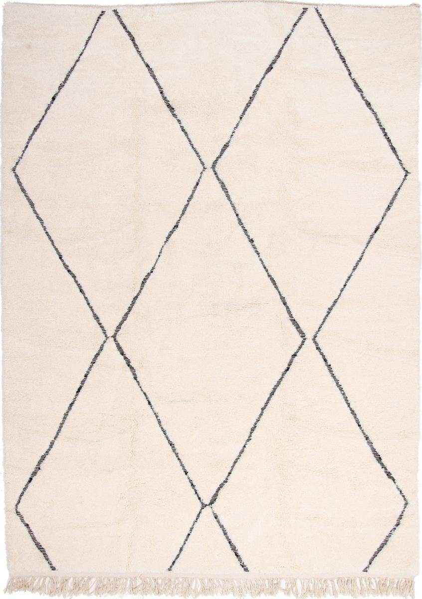 Orientteppich Berber Beni Ourain 262x362 Handgeknüpfter Moderner Orientteppich, Nain Trading, rechteckig, Höhe: 20 mm