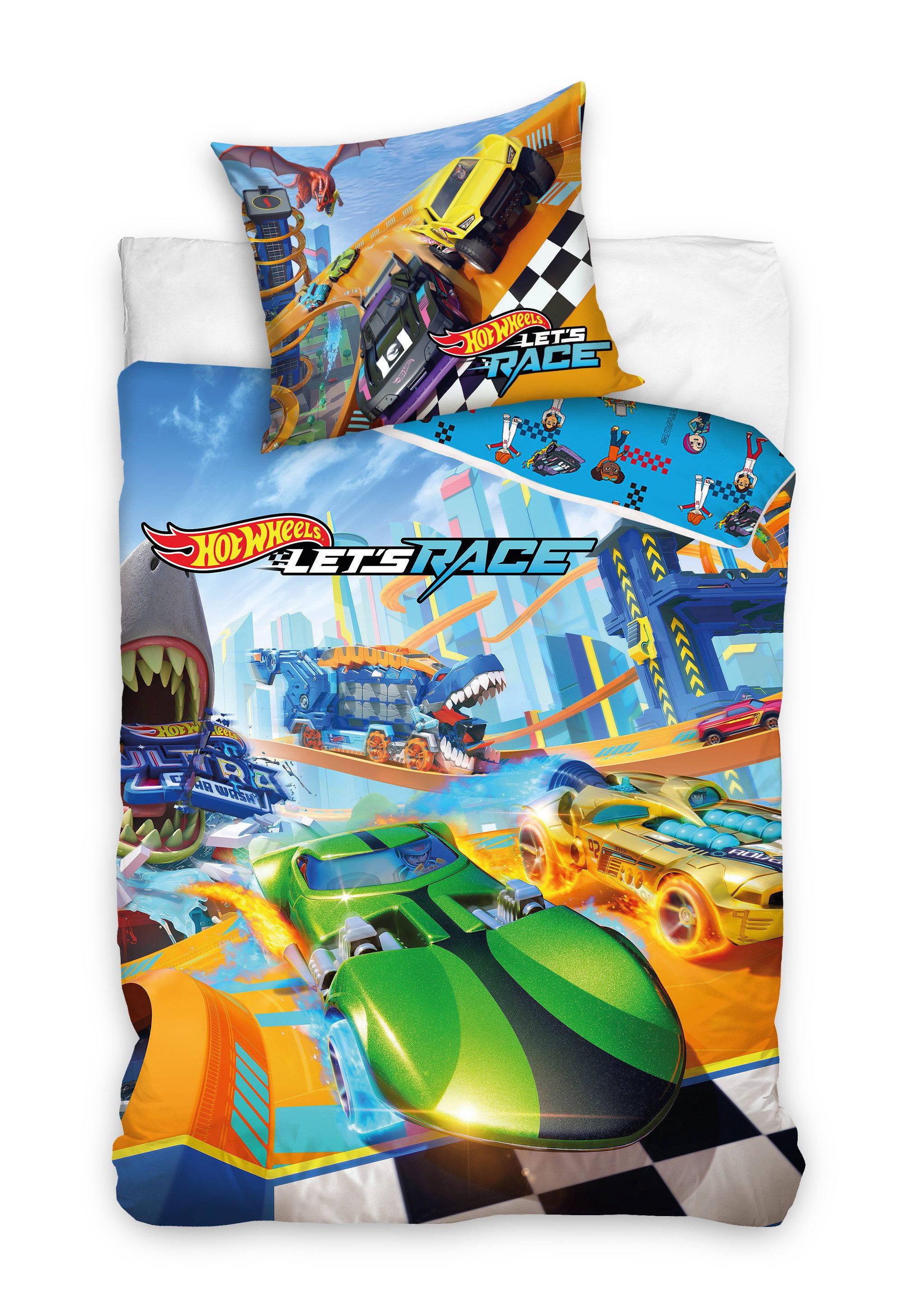 Mattel® Bettwäsche Hot Wheels Kinderbettwäsche 140 x 200 cm günstig online kaufen