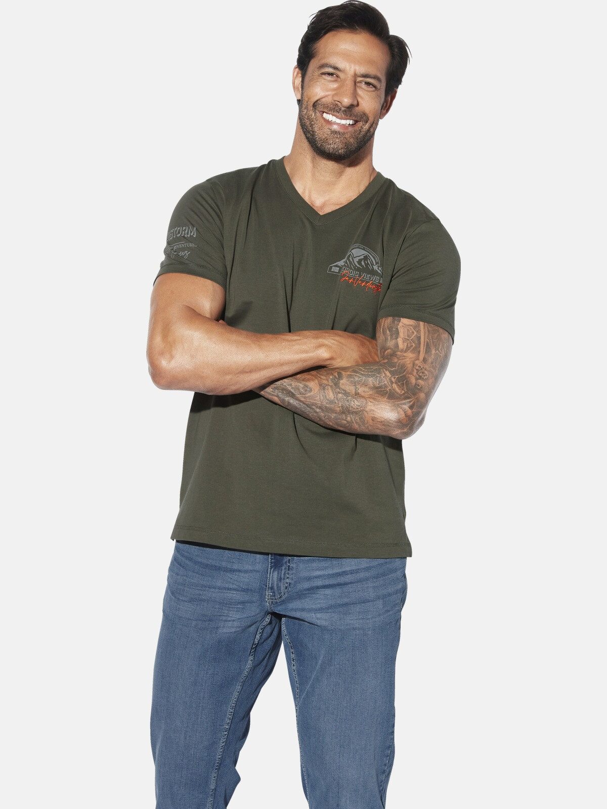 Jan Vanderstorm T-Shirt JENDUR im Doppelpack günstig online kaufen
