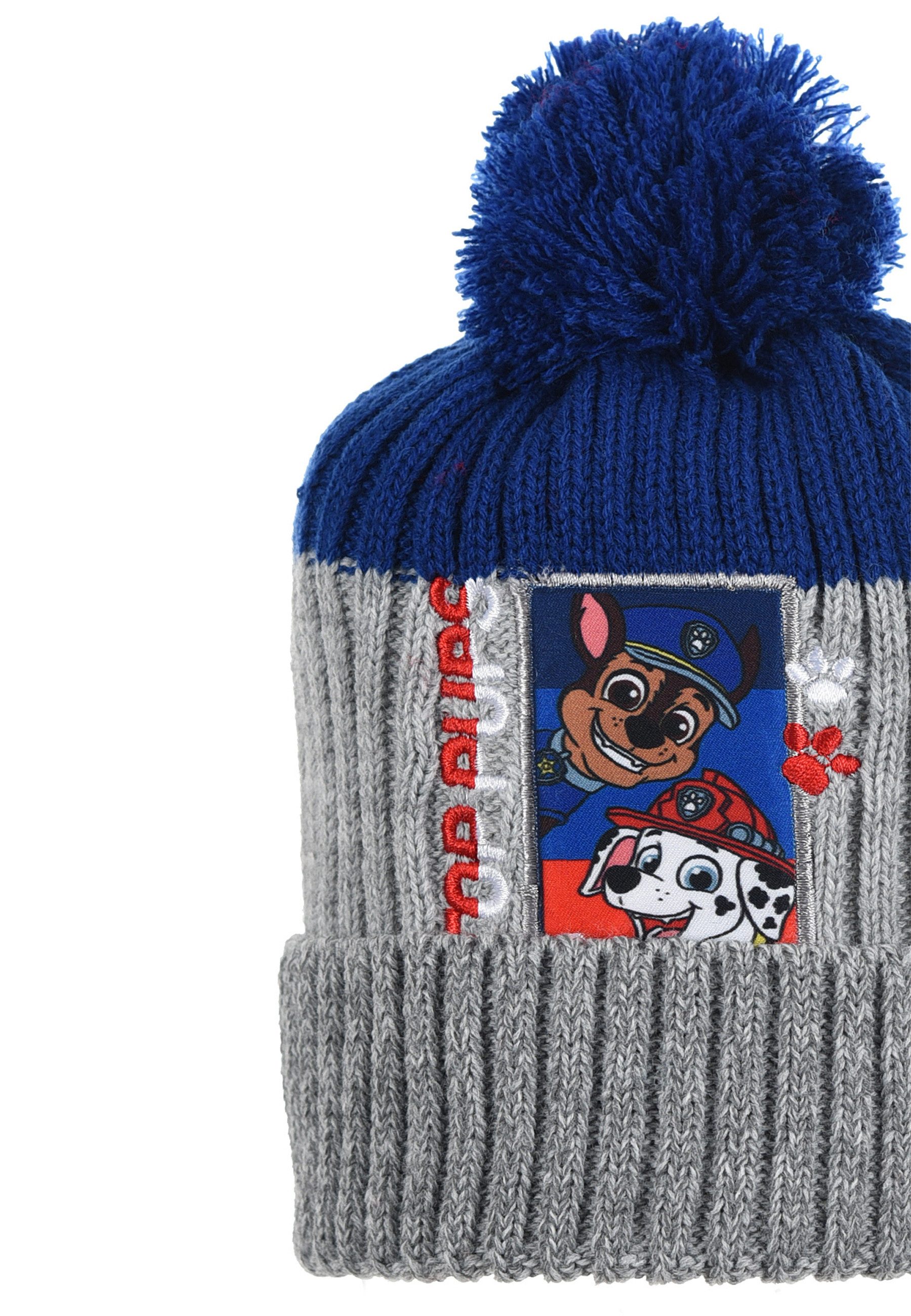 PAW PATROL Bommelmütze Kinder Jungen Strickmützte Winter-Mütze Bommel