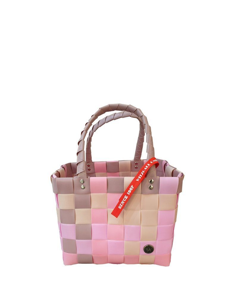 Witzgall Einkaufskorb Witzgall ICE BAG Mini Shopper 5008-36, Einkaufstasche  rosa-beige, robuster, recycelter Kunststoff