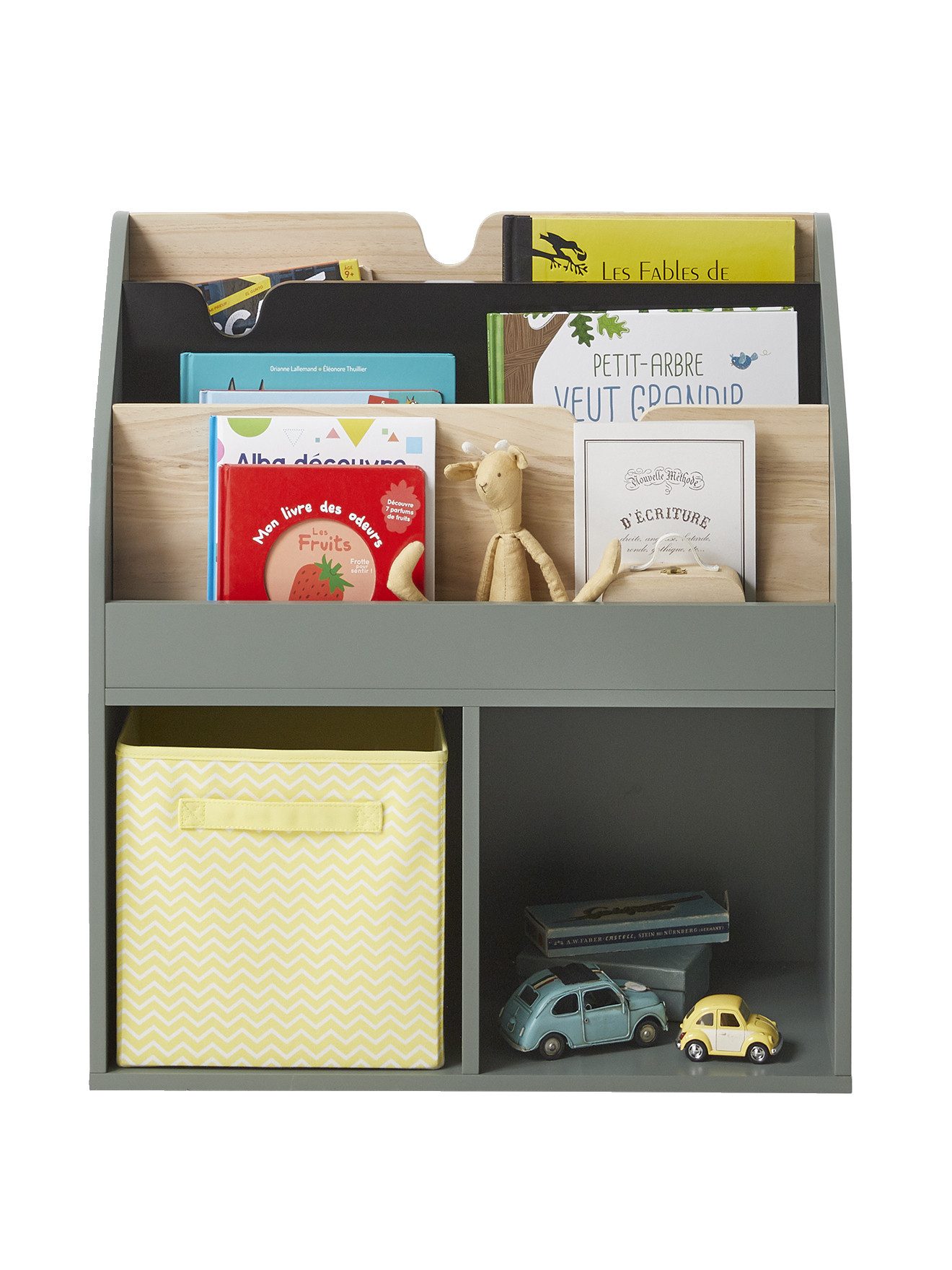 vertbaudet Bücherregal Kinder Bücherregal SCHOOL, 2 Fächer günstig online kaufen