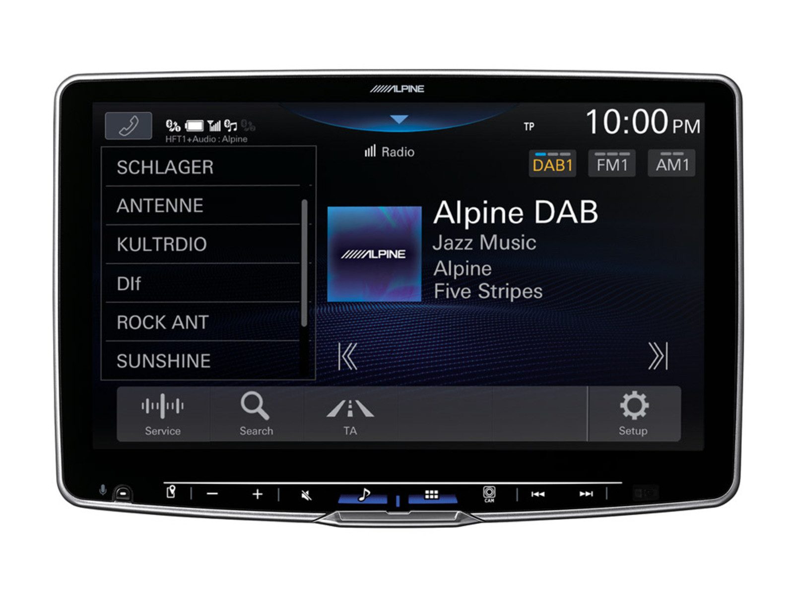 ALPINE iLX-F115DU8S Autoradio mit schwenkbarem 11 Zoll Touchscreen Autoradio (Freisprecheinrichtung)