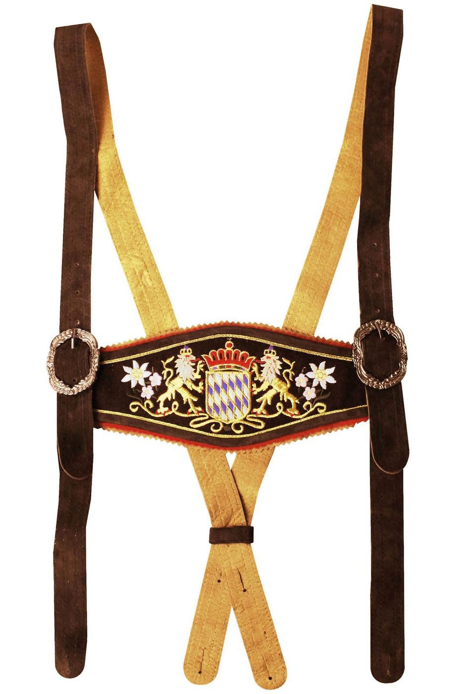 German Wear Hosenträger GWBayern-2 Lederhosen Hosenträger Bayerisches Wappe günstig online kaufen