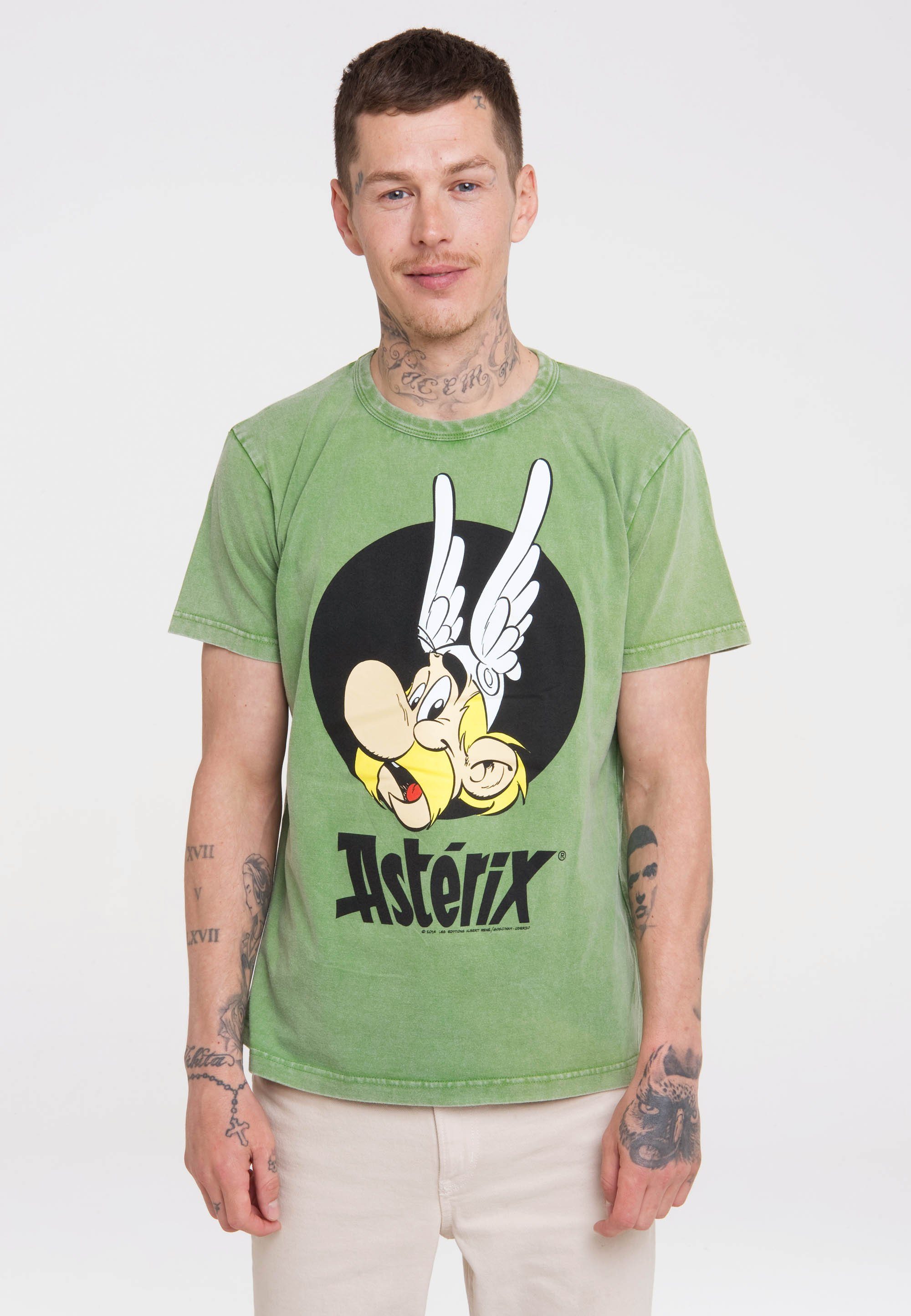 LOGOSHIRT T-Shirt Asterix der Gallier – Asterix mit lizenziertem Print