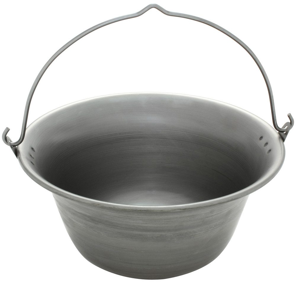 Grillplanet Holzkohlegrill Gulaschkessel 6 Liter Volumen aus Eisen unbearbeitet für 4 Personen