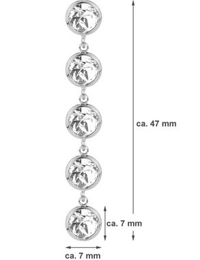 Paar Ohrstecker "Ohrringe Calanthe mit fünf Kristallen von Swarovski®" (2-tlg., inkl. Schmuckbox)