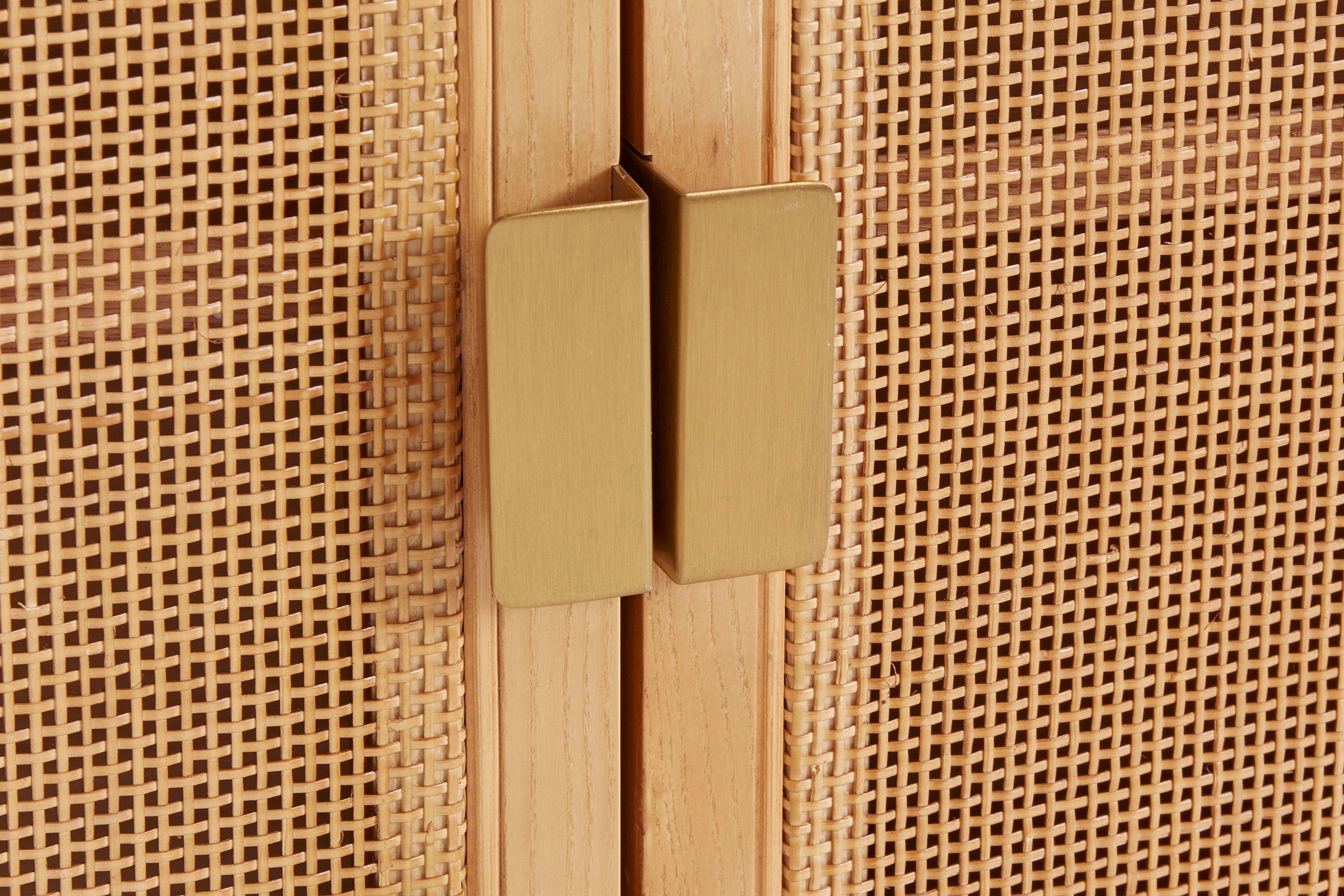 LeGer Home by Lena Gercke Lowboard Lina (TOPSELLER! Sideboard), aus MDF Holz, Melaminoberfläche, Rattangeflecht, Breite 140 cm – Bild 5 von 5