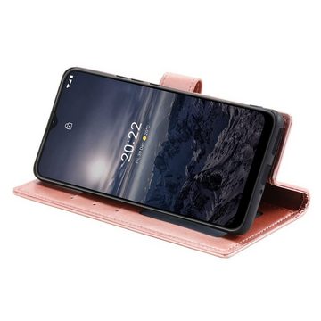 CoverKingz Handyhülle Hülle für Nokia G21/G11 Handyhülle Flip Case Cover Schutzhülle 16,5 cm (6,5 Zoll), Klapphülle Schutzhülle mit Kartenfach Schutztasche Motiv Mandala