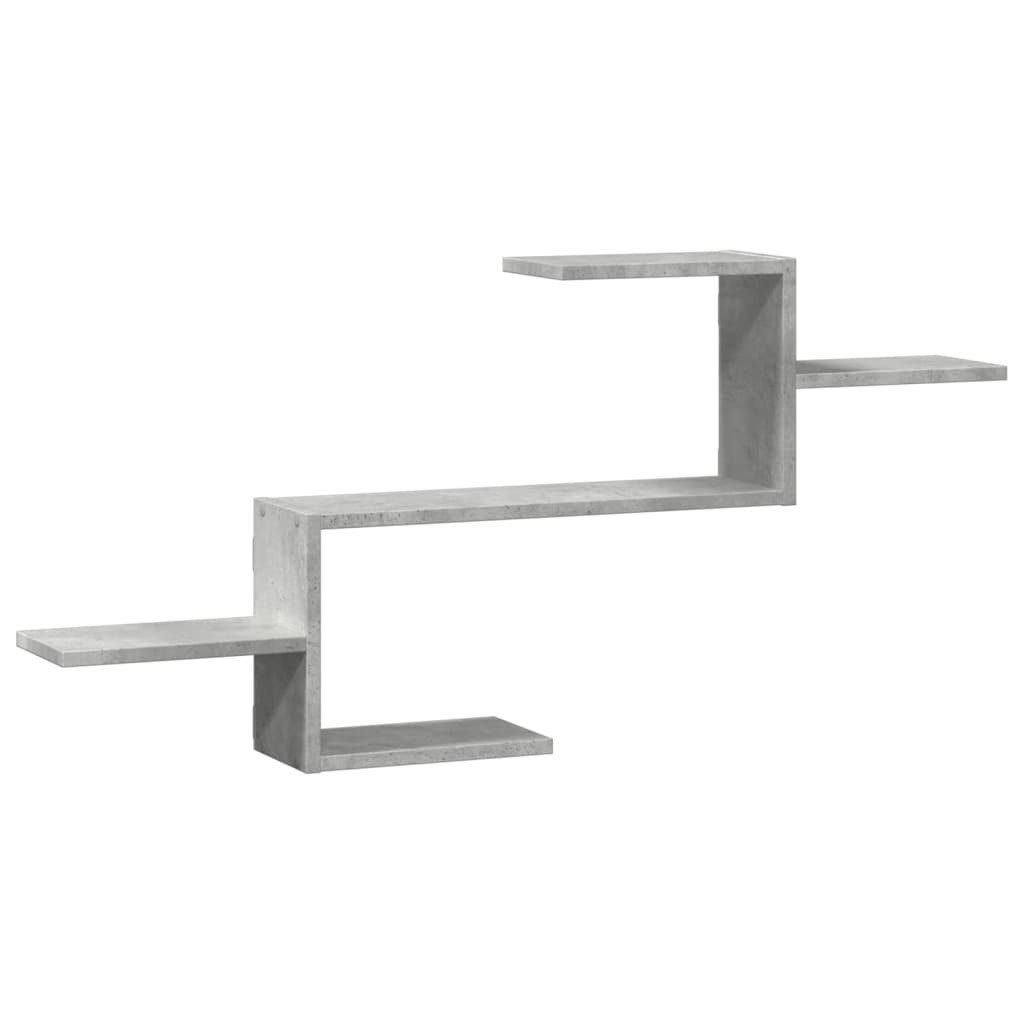 vidaXL Regal Wandregal Betongrau 104x15x49 cm günstig online kaufen