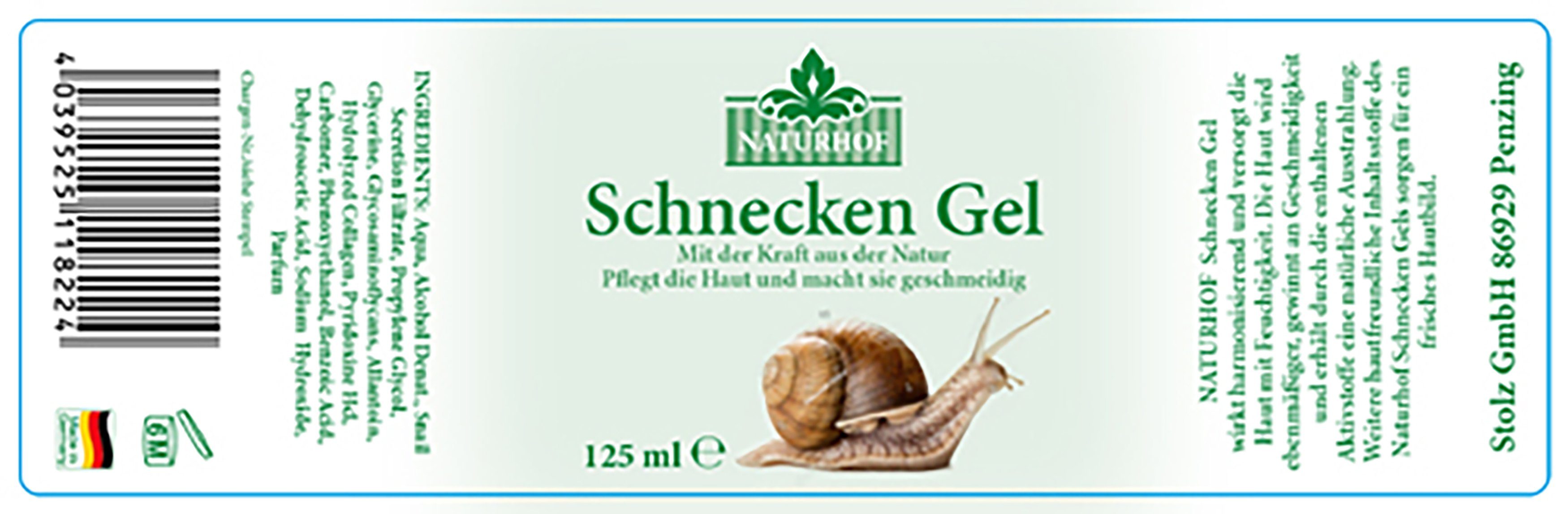 Naturhof Anti-Aging-Creme SCHNECKEN-GEL 125ml NATURHOF Schneckengel Hautcreme 24, Gesichtcreme Anti Aging Creme Balsam Salbe