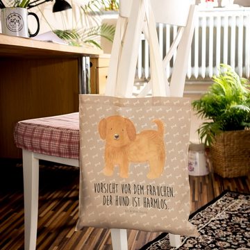 Mr. & Mrs. Panda Tragetasche Hund Flauschig - Hundeglück - Geschenk, Hundemama, süß, Stofftasche, (1-tlg), Einzigartig Bedruckt