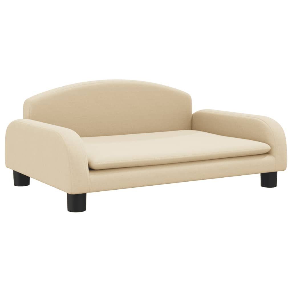VidaXL Hundesofa Creme – 72x45x30 Cm, Plüschbezug, Für Kleine Hunde & Katzen