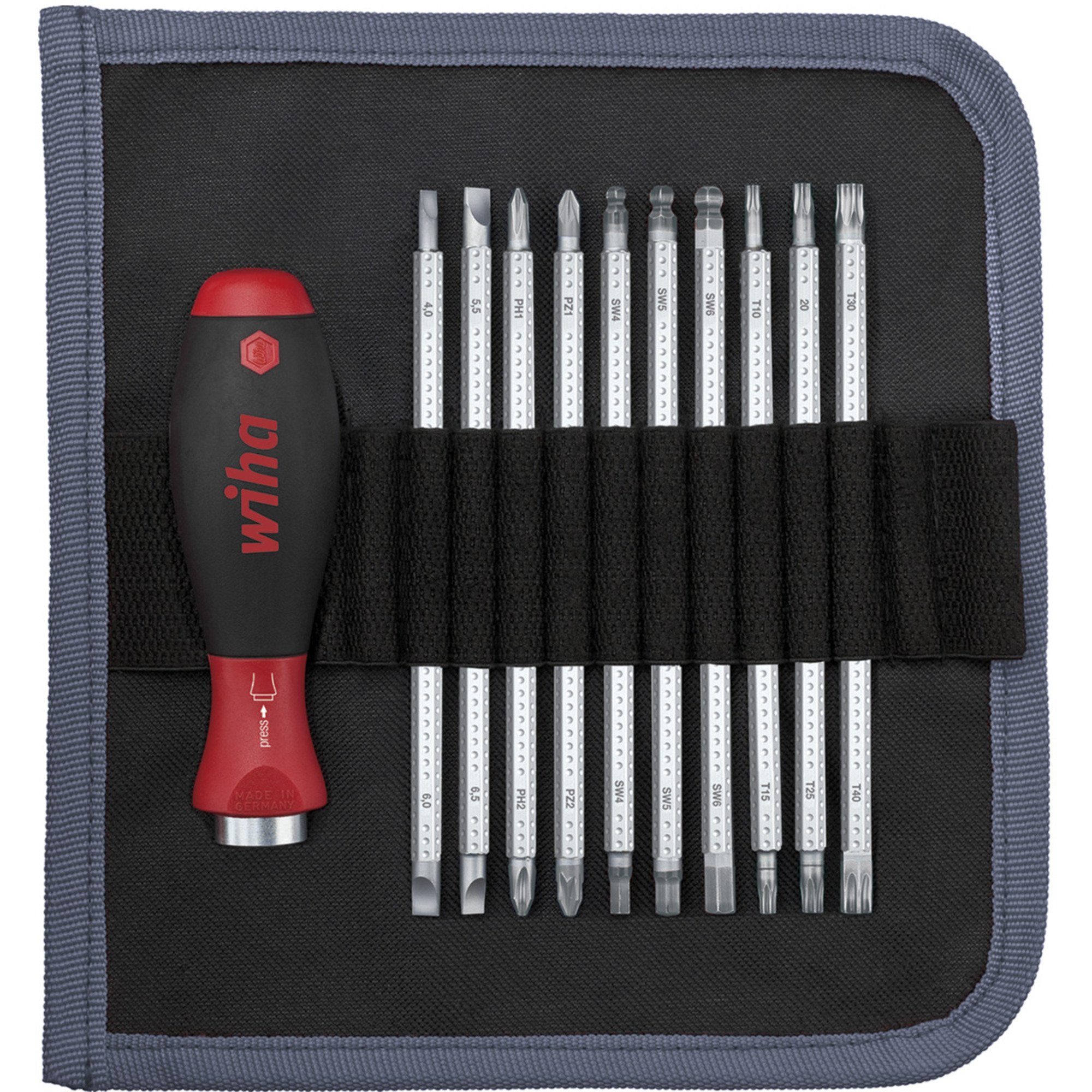 Wiha Инструментset Wiha Отвертки mit Wechselklingen-Set SYSTEM, (12-tlg)