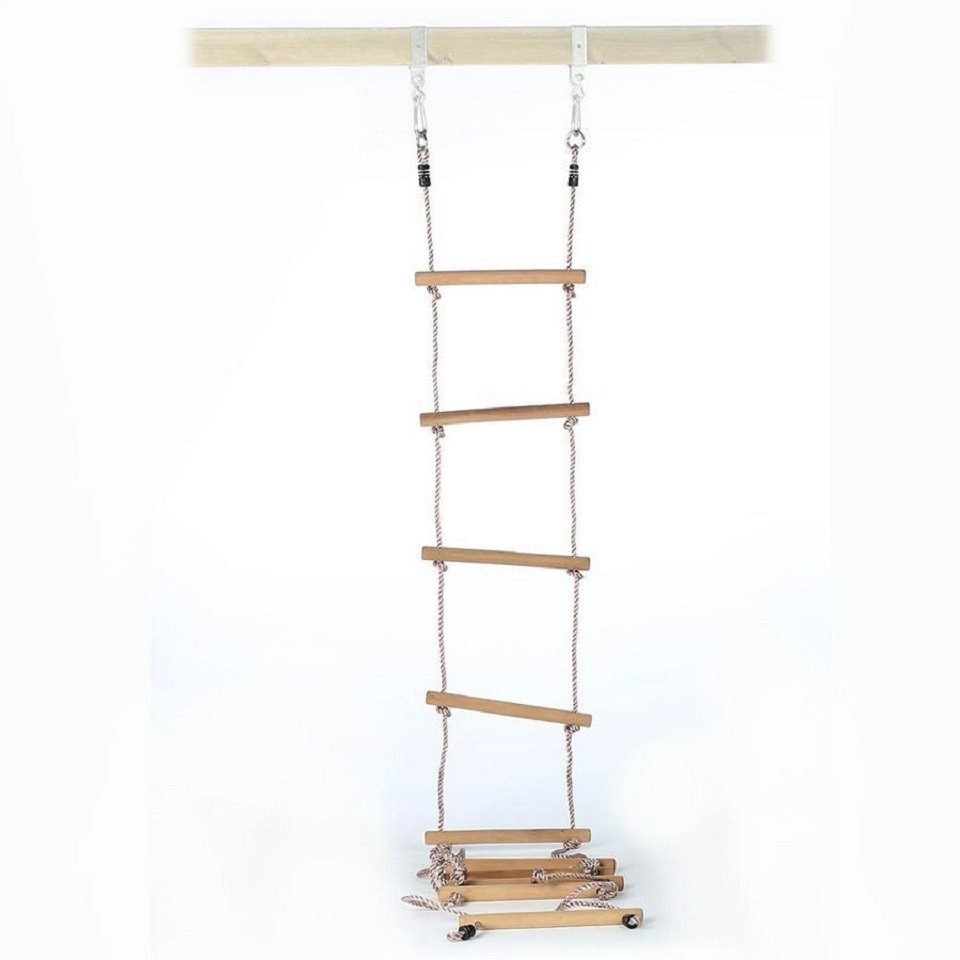 Strickleiter Seilleiter für Kinder Kletterseil Sprossen Ø 35 mm Sprossen-Länge 40cm