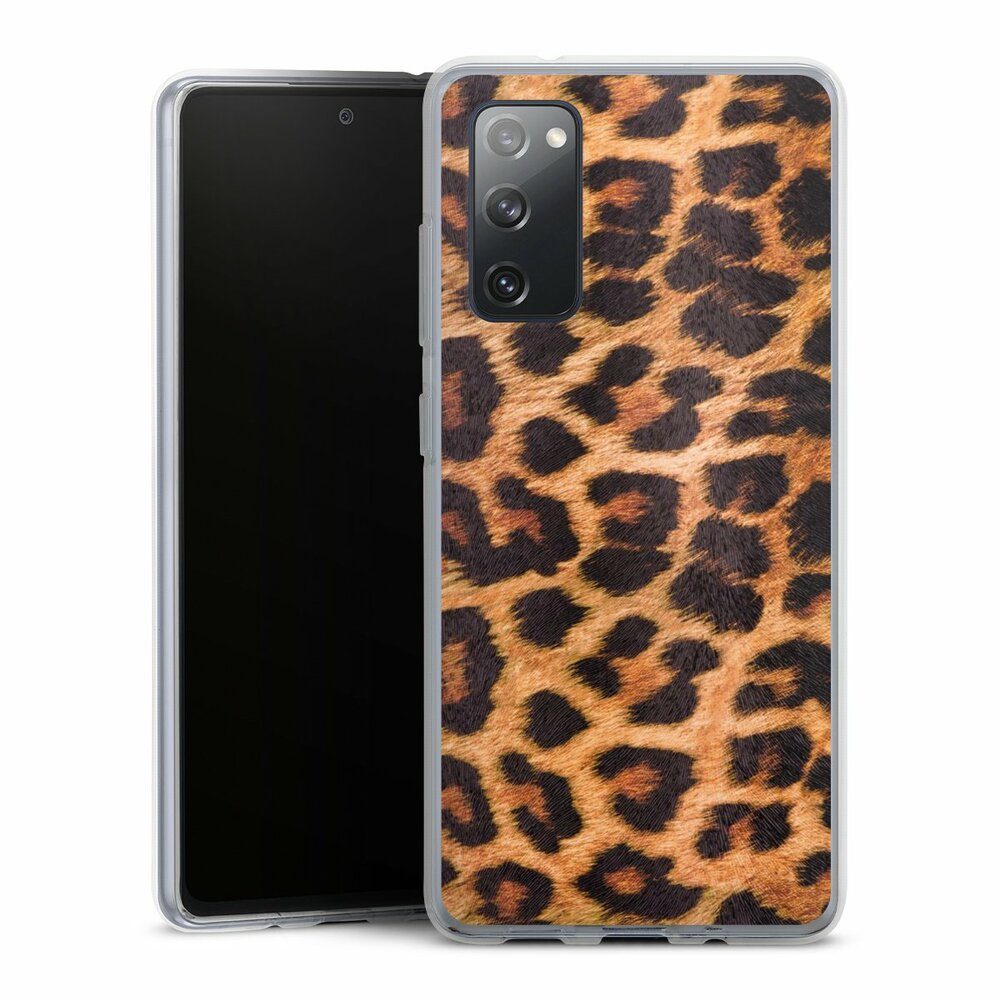 DeinDesign Handyhülle Leopard Fell Animalprint Leo Print, Samsung Galaxy S20 FE 5G Silikon Hülle Bumper Case Handy Schutzhülle