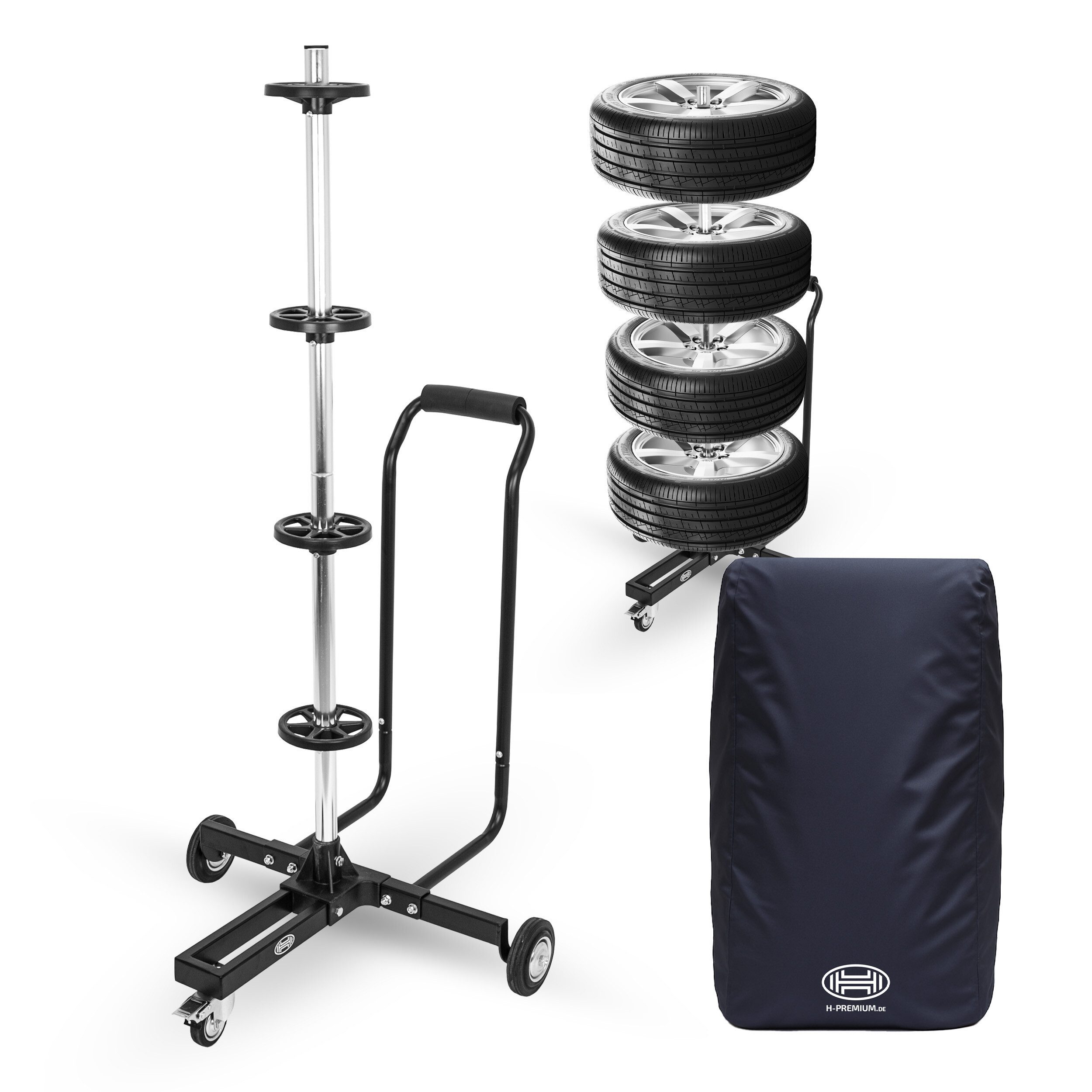 HEYNER Felgenbaum Felgenbaum Fahrbar - Bis zu 285 mm Reifenbreite, 100 kg Belastbar, Mit, 1-tlg.