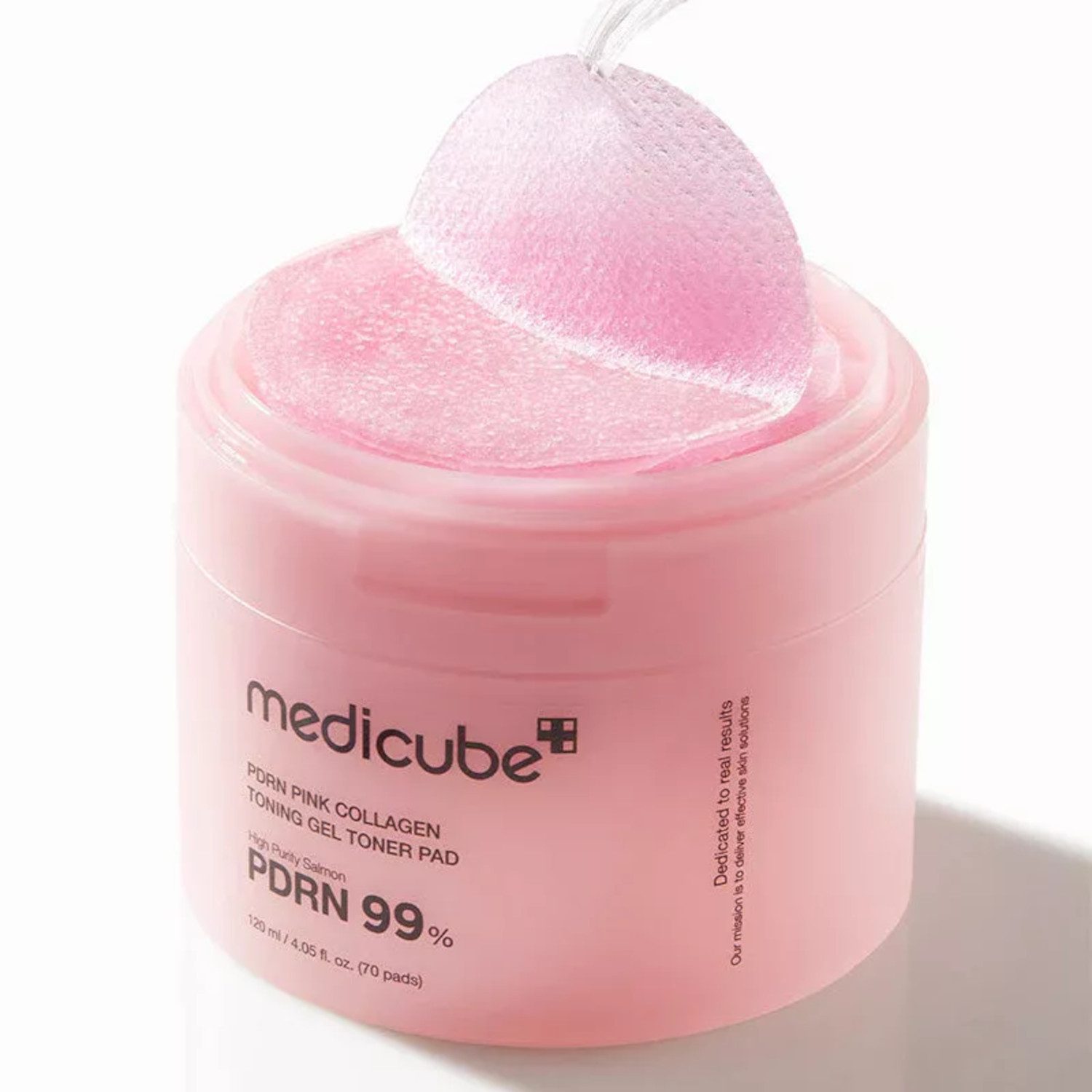Medicube Toner Medicube PDRN Pink Collagen Toning Gel Toner Pad – 70 Stück, 70-tlg., 70 Pads PDRN Kollagen LHA-Peeling Retinol