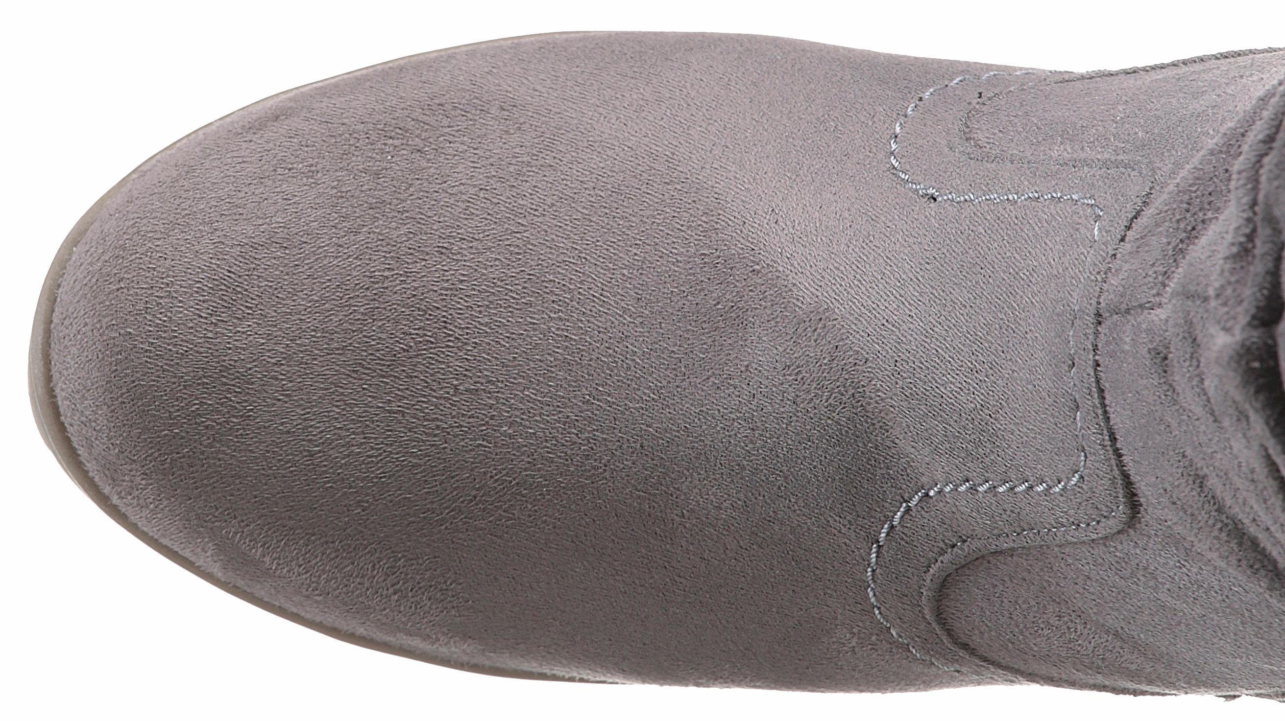 Aniston SHOES Stiefel mit Raffungen am slouchy Schaft