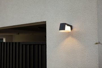 LUTEC LED Außen-Wandleuchte MOON, LED fest integriert