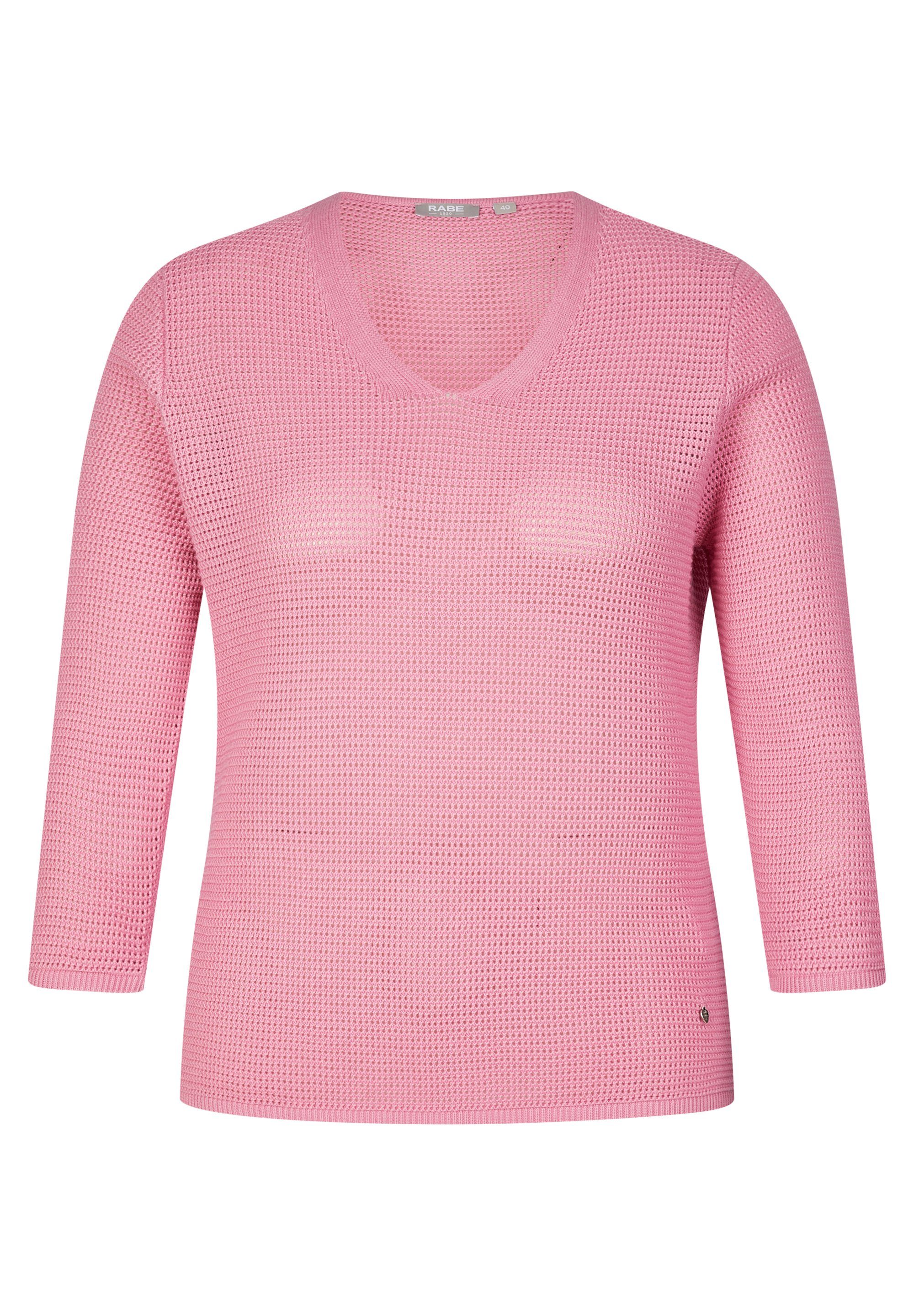 Rabe Strickpullover Pullover himbeere