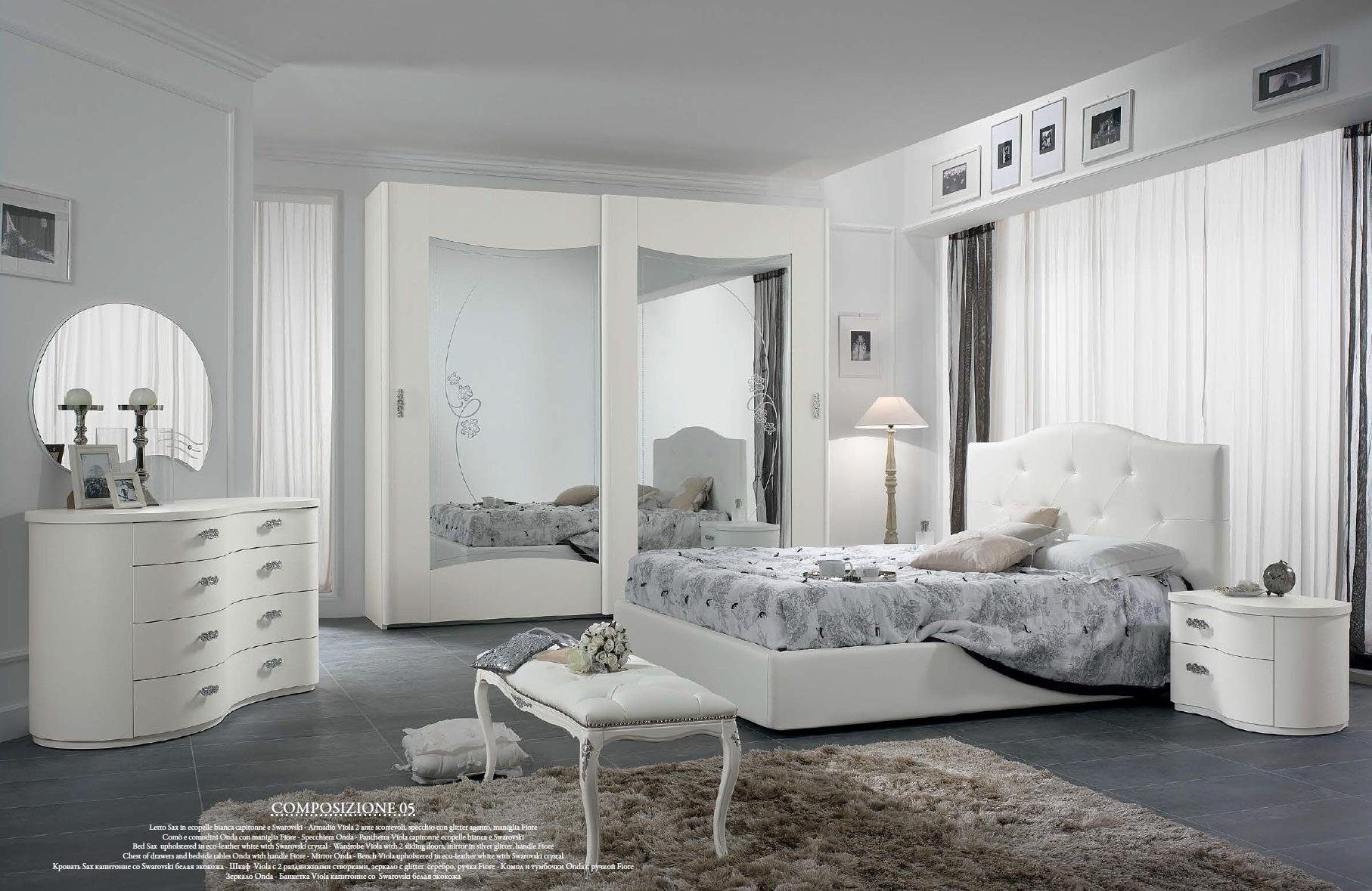 JVmoebel Bett Bett Betten Holz Luxus Möbel Design Hotel Doppel Italien Art déco (Bett)