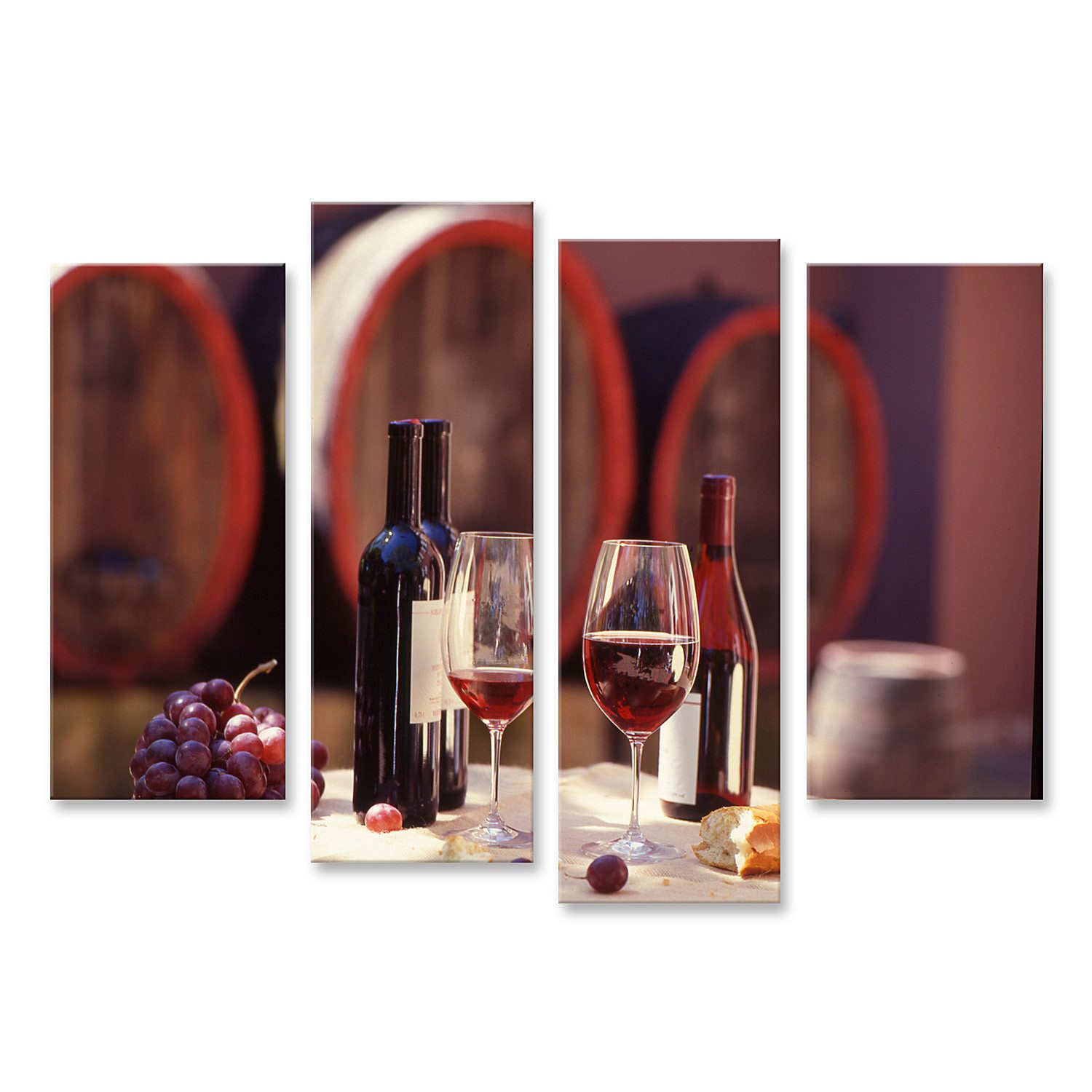 Leinwandbild Rotwein Bilder