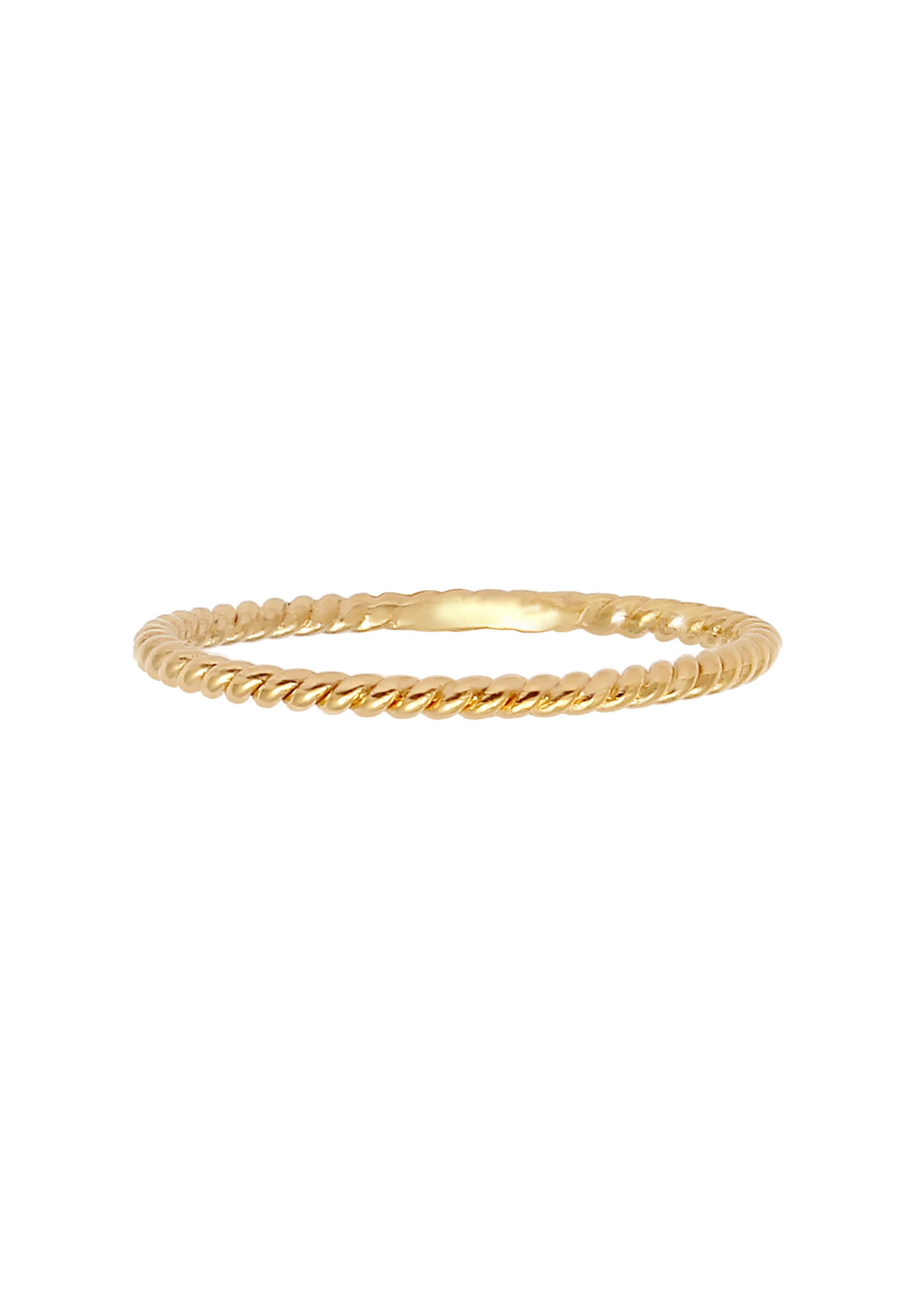 Elli Premium Fingerring Gedreht 375 Gelbgold, günstig online kaufen