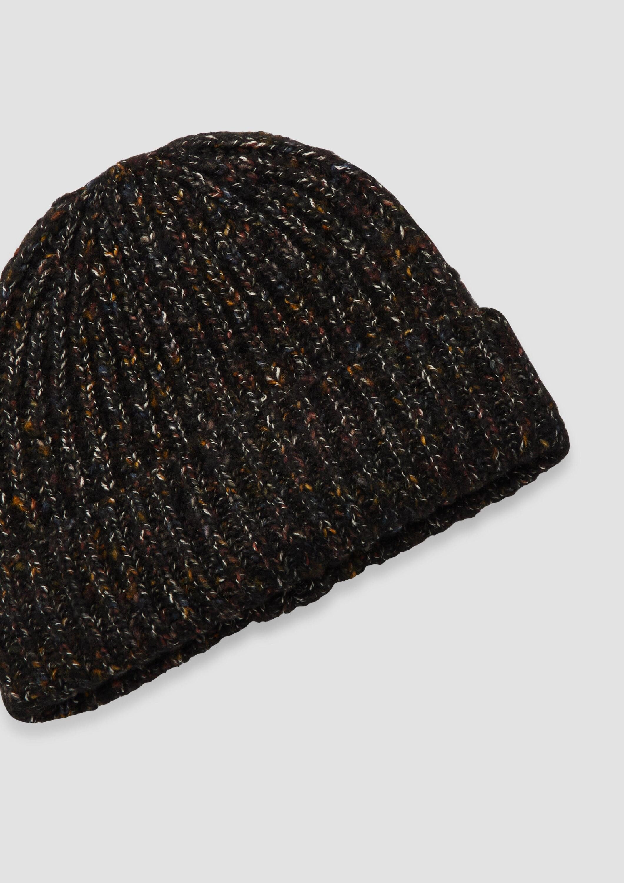 s.Oliver Strickmütze Mütze Weiche Beanie aus Multicolour-Melange