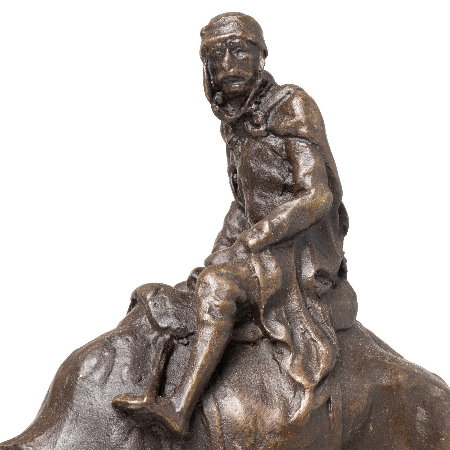 Bronze Bronzefigur Regal für Reiter, und Kamel Moritz Fiugren Skulptur