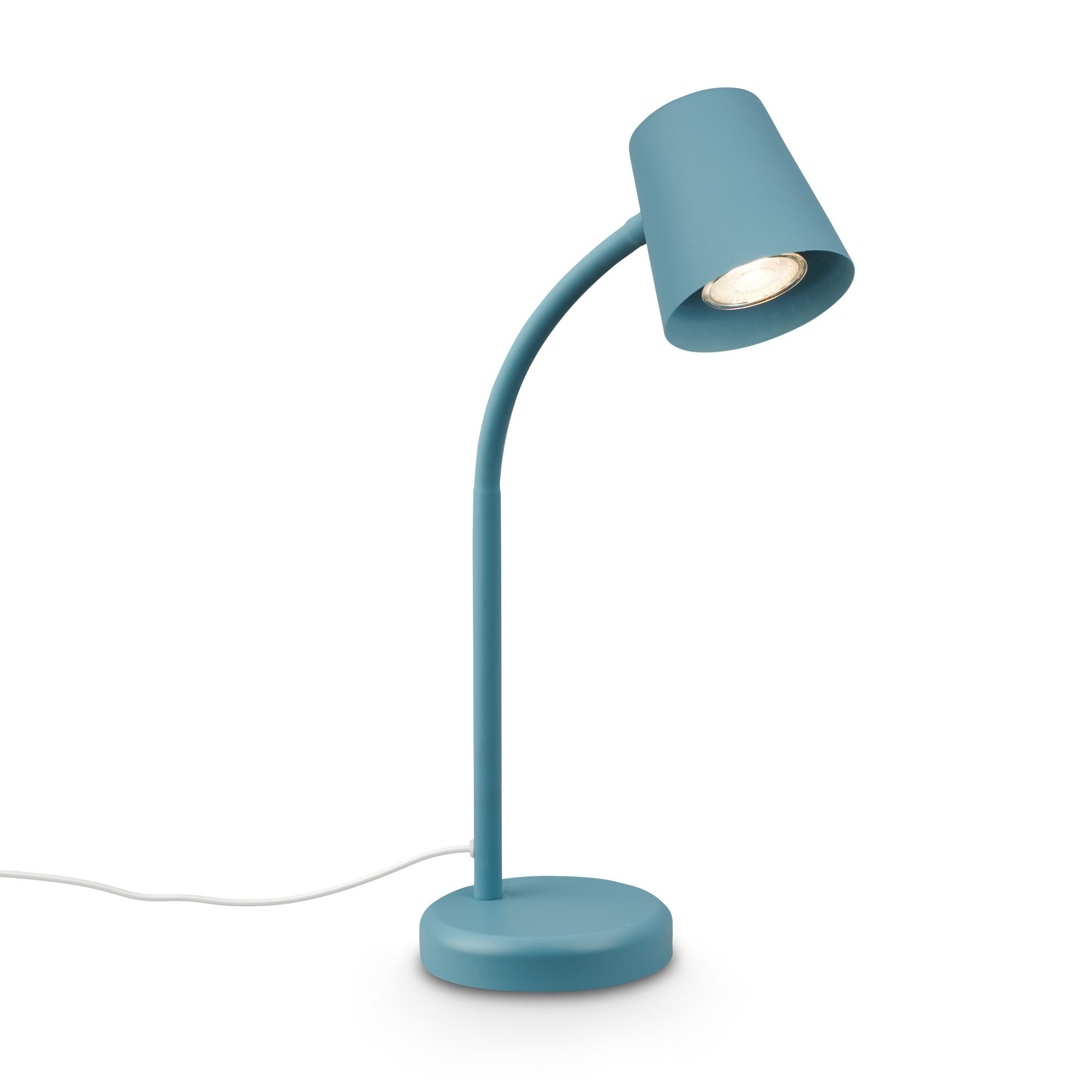 Briloner Leuchten Tischleuchte LED Tischlampe Bürolampe Homeoffice Schreibtischlampe Kinderzimmer, ohne Leuchtmittel, 2700K - Extra - Warmweiß