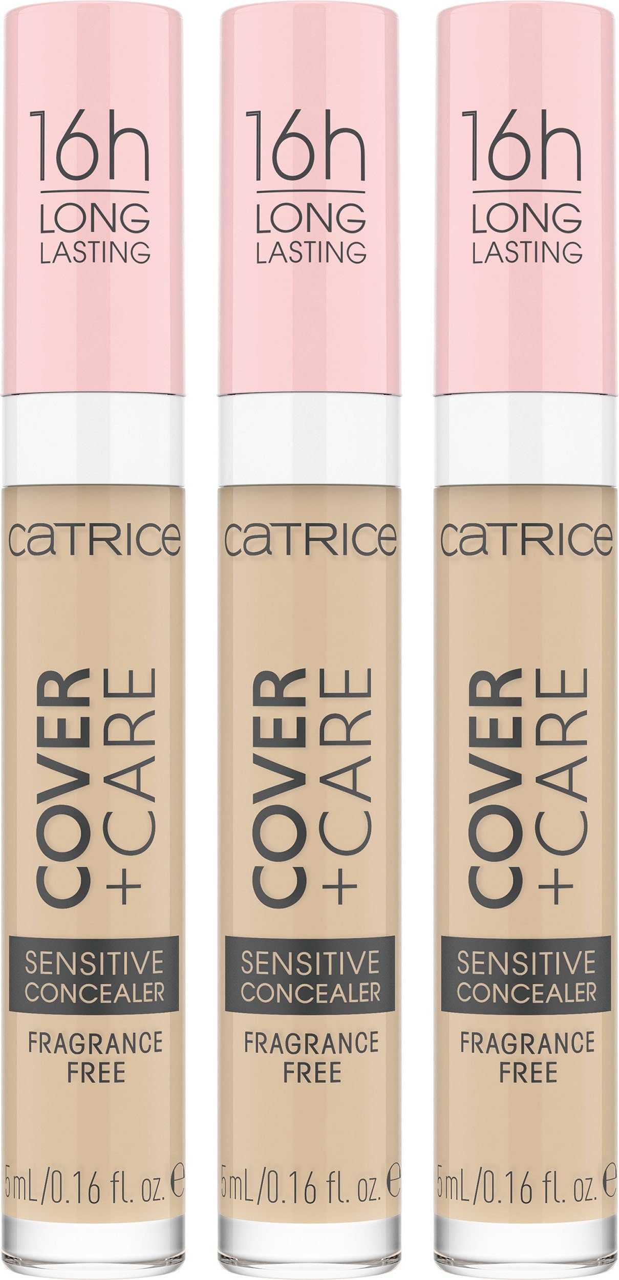 + nude Catrice Care Concealer, Concealer 3-tlg. Cover Catrice 002N Sensitive