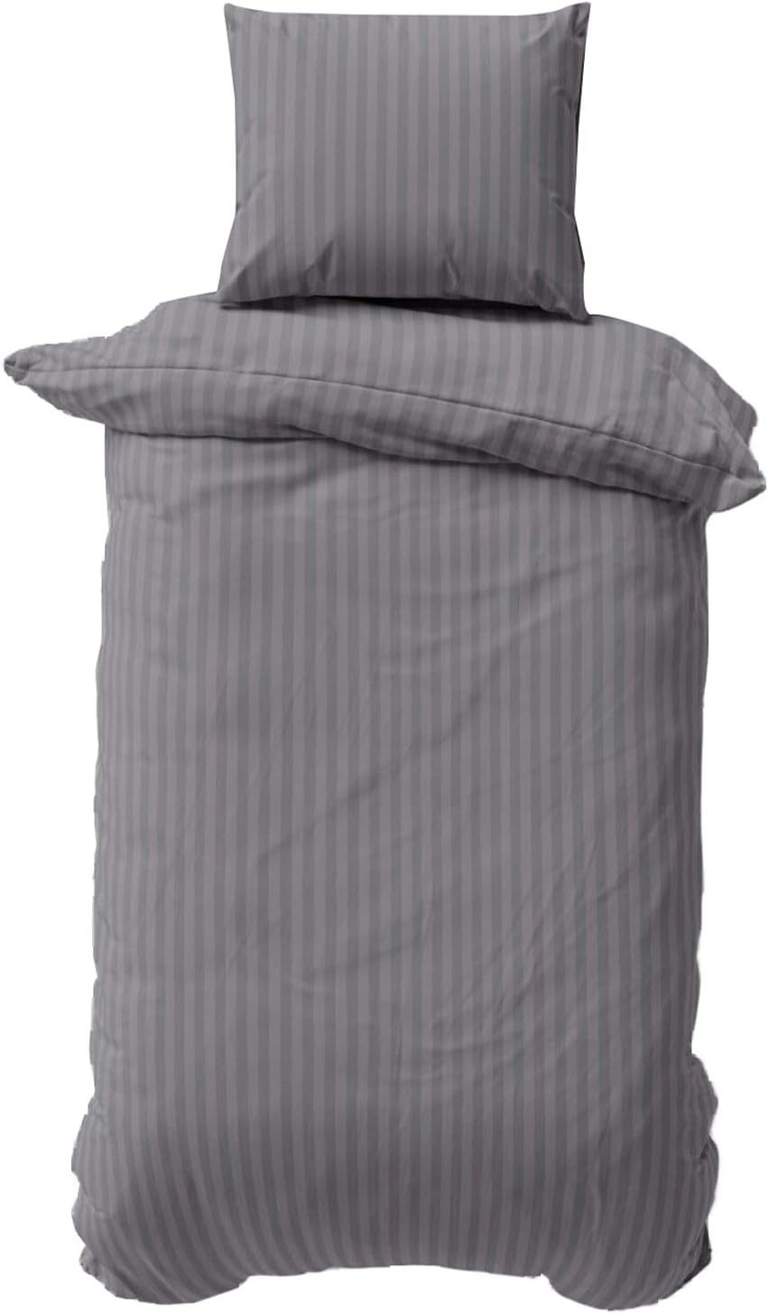 TRENDBUY24 Постельное белье Постельное белье Damast Постельное белье gestreift Hotelbettwäsche Bettbezug, Mikrofaser, 2 teilig, peachfinish