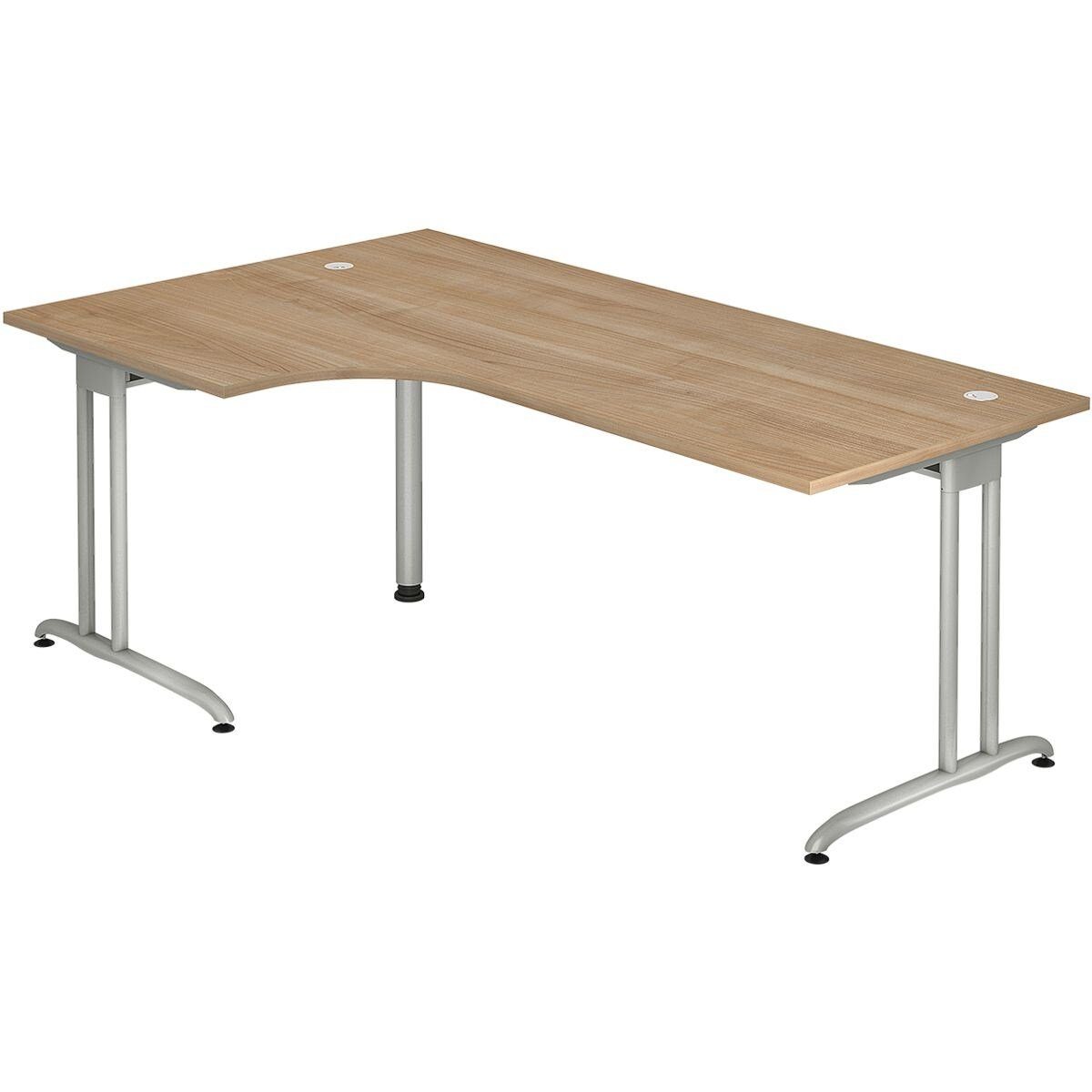 HAMMERBACHER Eckschreibtisch Wien, Winkelschreibtisch 90°, Breite 200 cm, C-Fuß