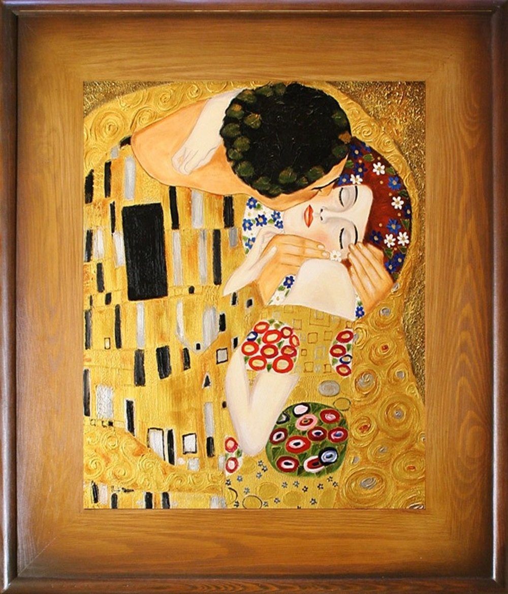 JVmoebel Gemälde Gustav Klimt »G15209«, jedes Bild ein Unikat, handgearbeitet | Gemälde