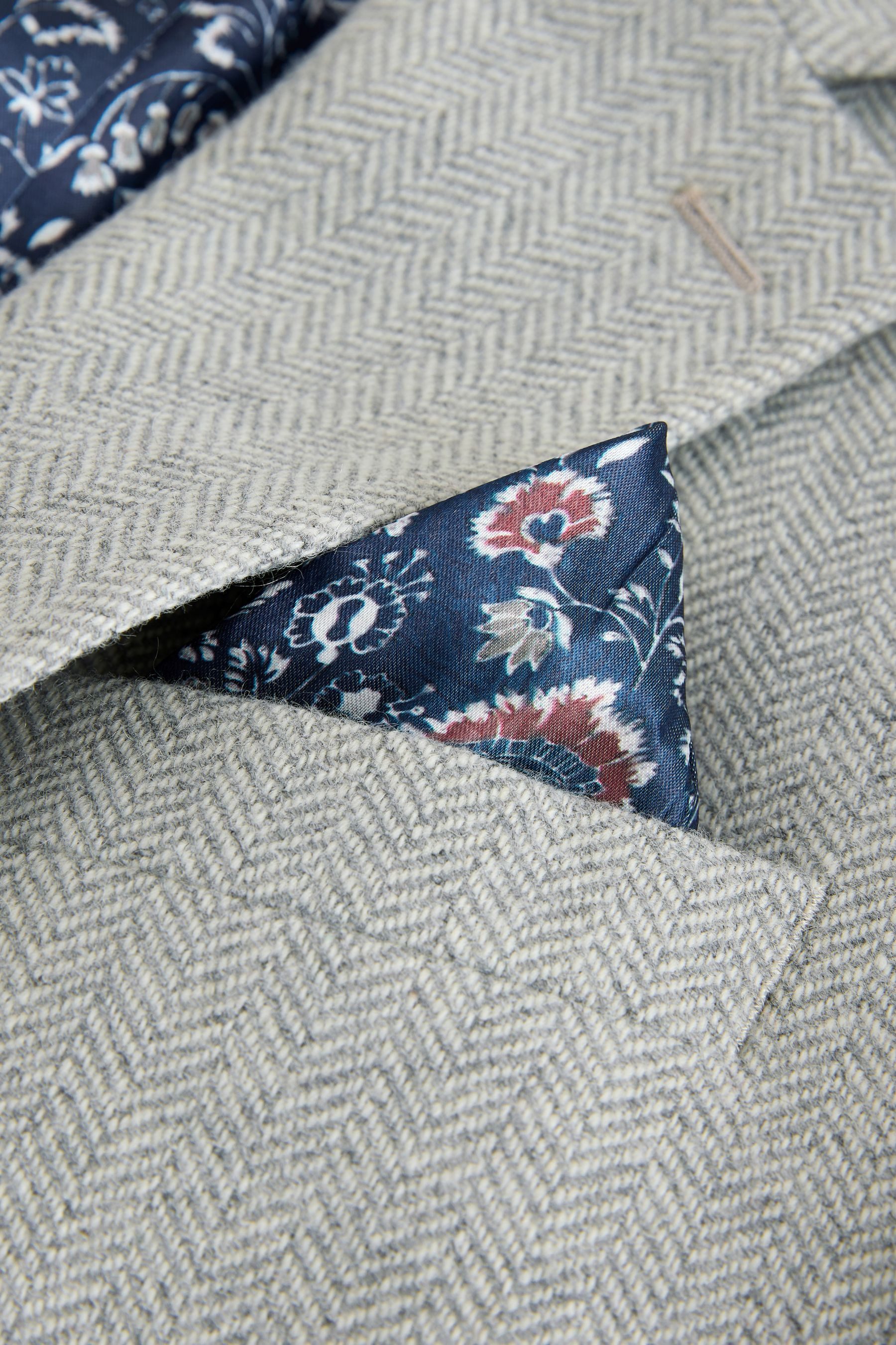 Next Sakko Nova Fides Signature Wollblazer, Fischgrätmuster (1-tlg) – Bild 5 von 5