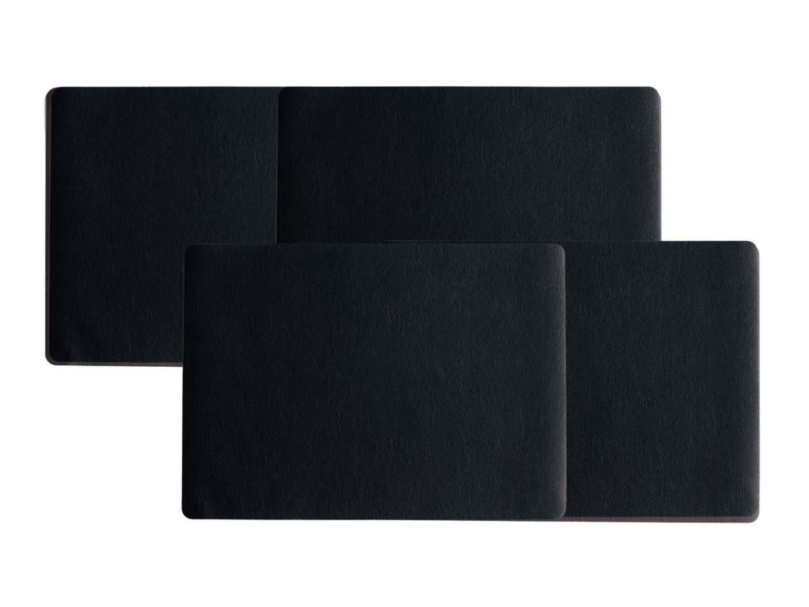 ASA SELECTION Platzset Tischset Lederoptik schwarz 46x33cm Set4
