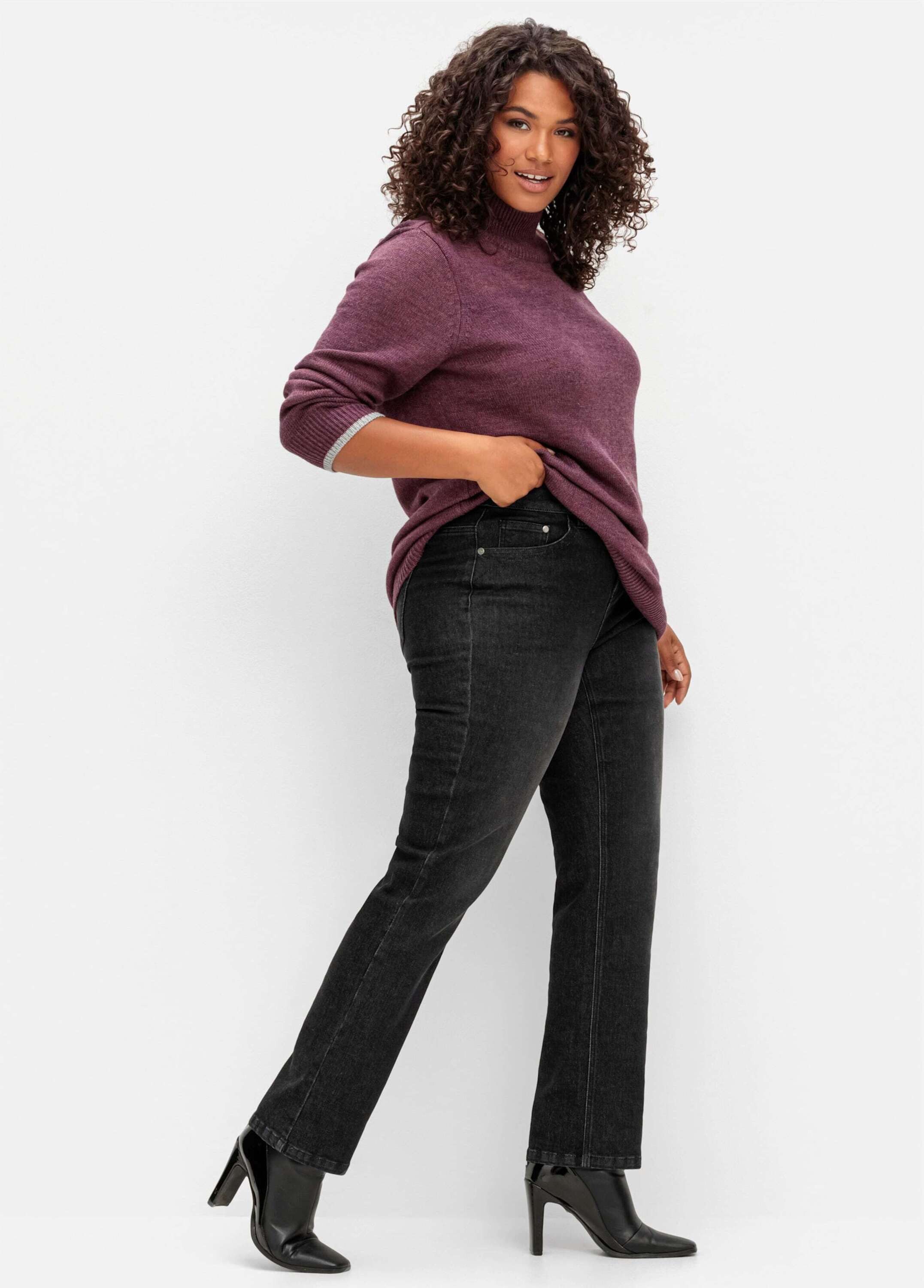 Sheego Bequeme Jeans Stretch-Jeans normal mit funktionellen TruTemp365® Fasern