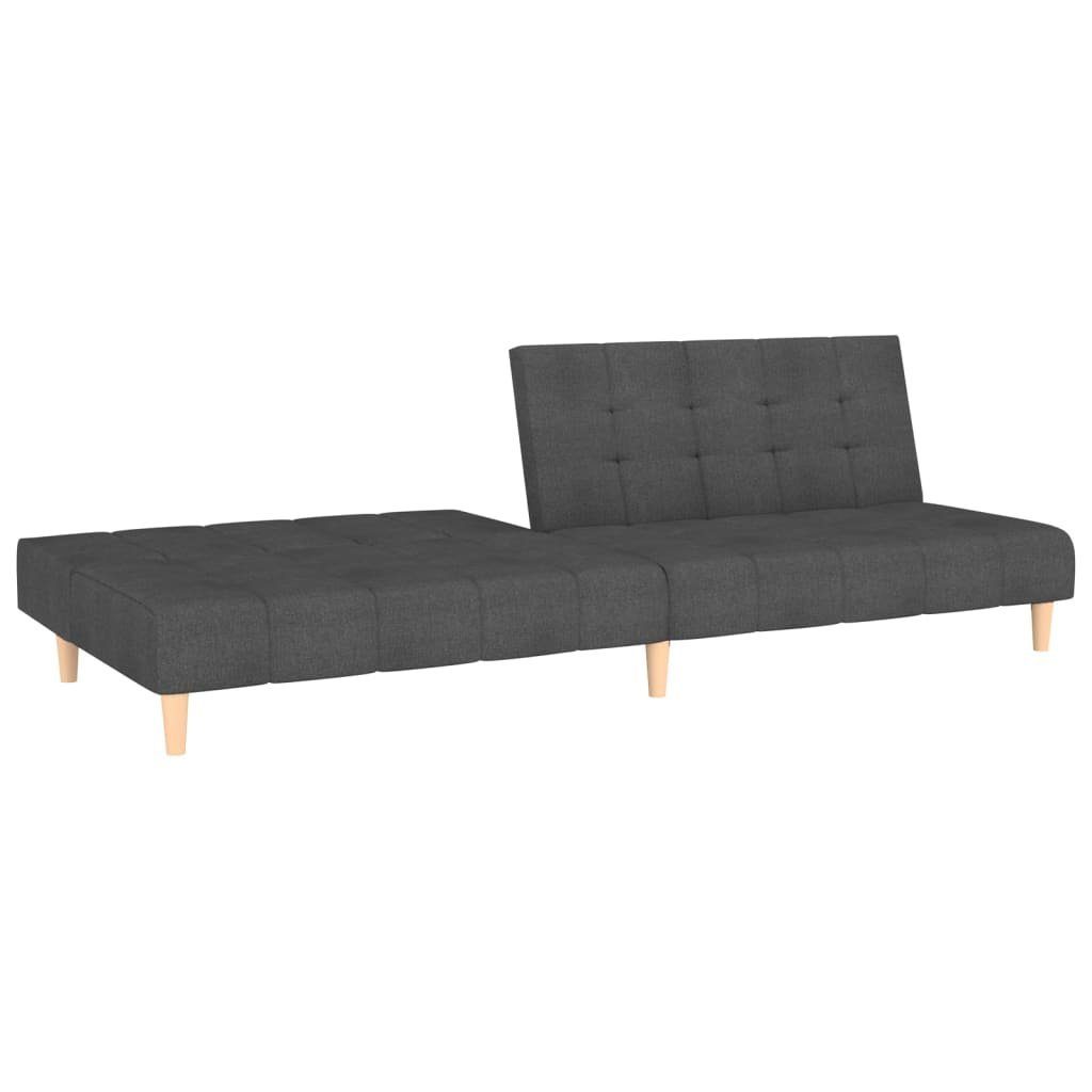 2-Sitzer Schlafsofa Stoff furnicato Dunkelgrau