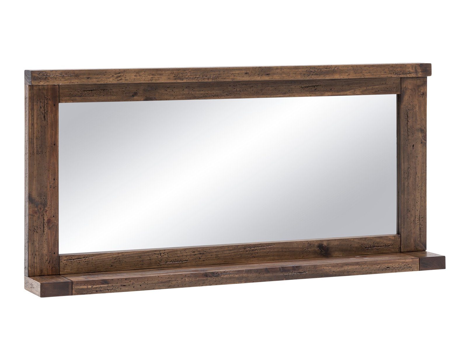 massivum Badspiegel Cancun 140x70 mit Ablge, aus rustikalem Holz (1-St)