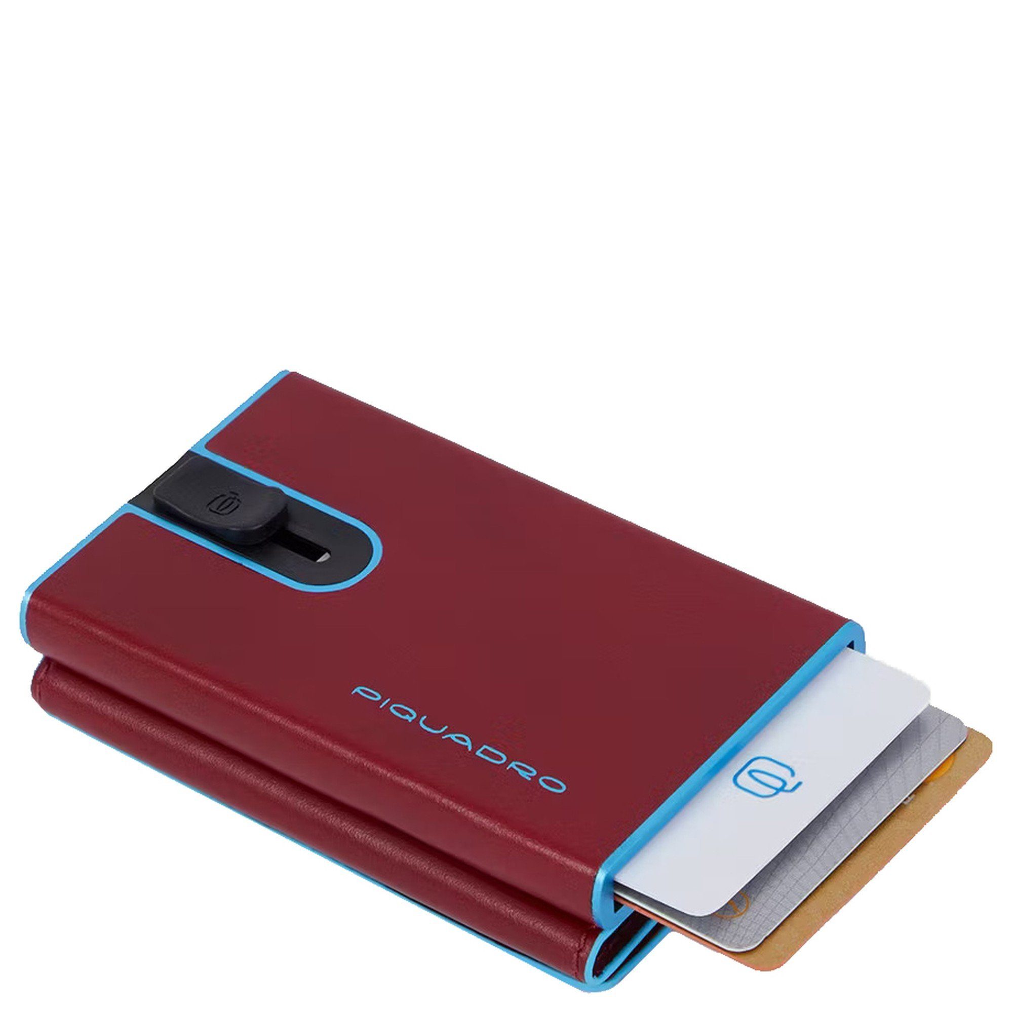 Square RFID Kreditkartenetui Piquadro Blue - 11cc cm Geldbörse 10 (1-tlg)