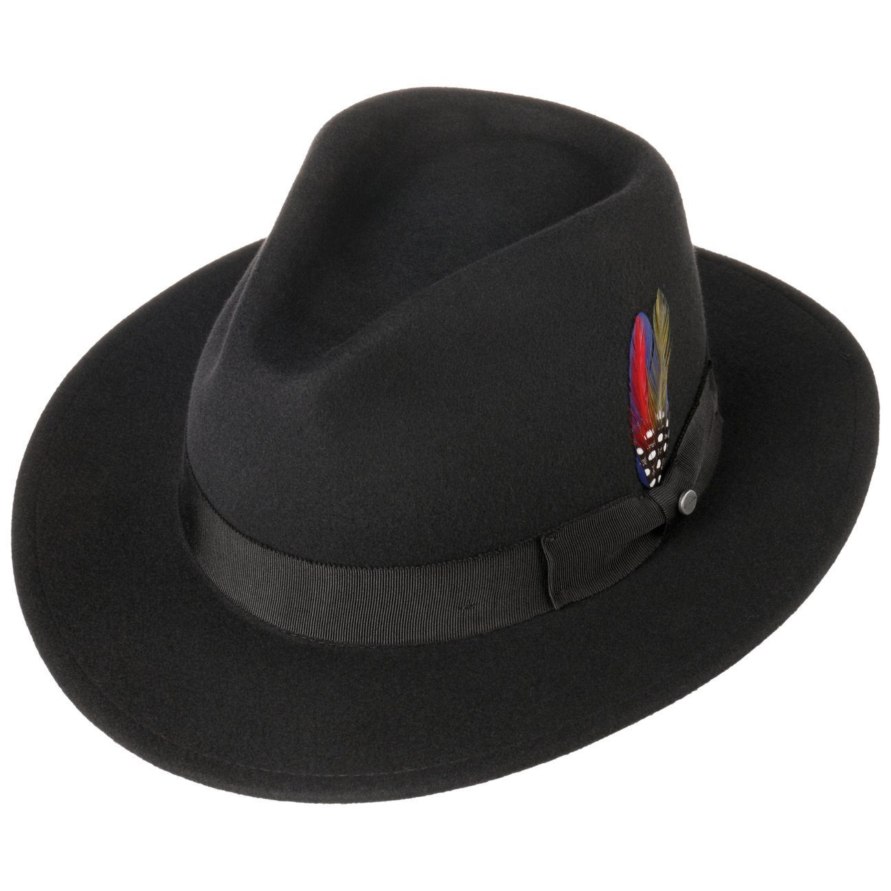 Stetson Futter schwarz mit Filzhut Filzhut (1-St)