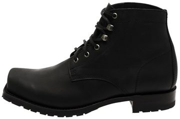 Sendra Boots 10604 Negro Herren Schnürstiefel Schwarz Stiefelette