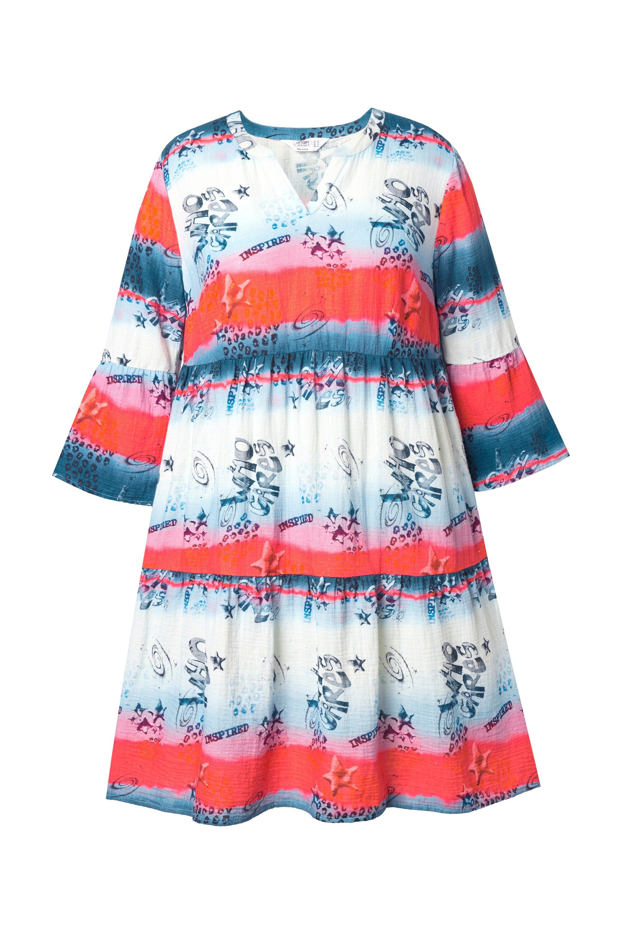 Angel of Style Jerseykleid Musselin-Kleid Streifenmuster günstig online kaufen