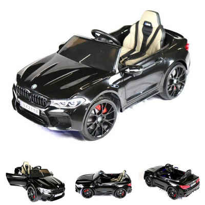 ES-Toys Elektro-Kinderauto Kinder Elektroauto BMW M5, Belastbarkeit 40 kg, LED-Bodenlichter EVA-Reifen MP3 USB lizenziert