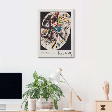 Posterlounge Leinwandbild Wassily Kandinsky, Kleine Welten, Wohnzimmer Rustikal Malerei