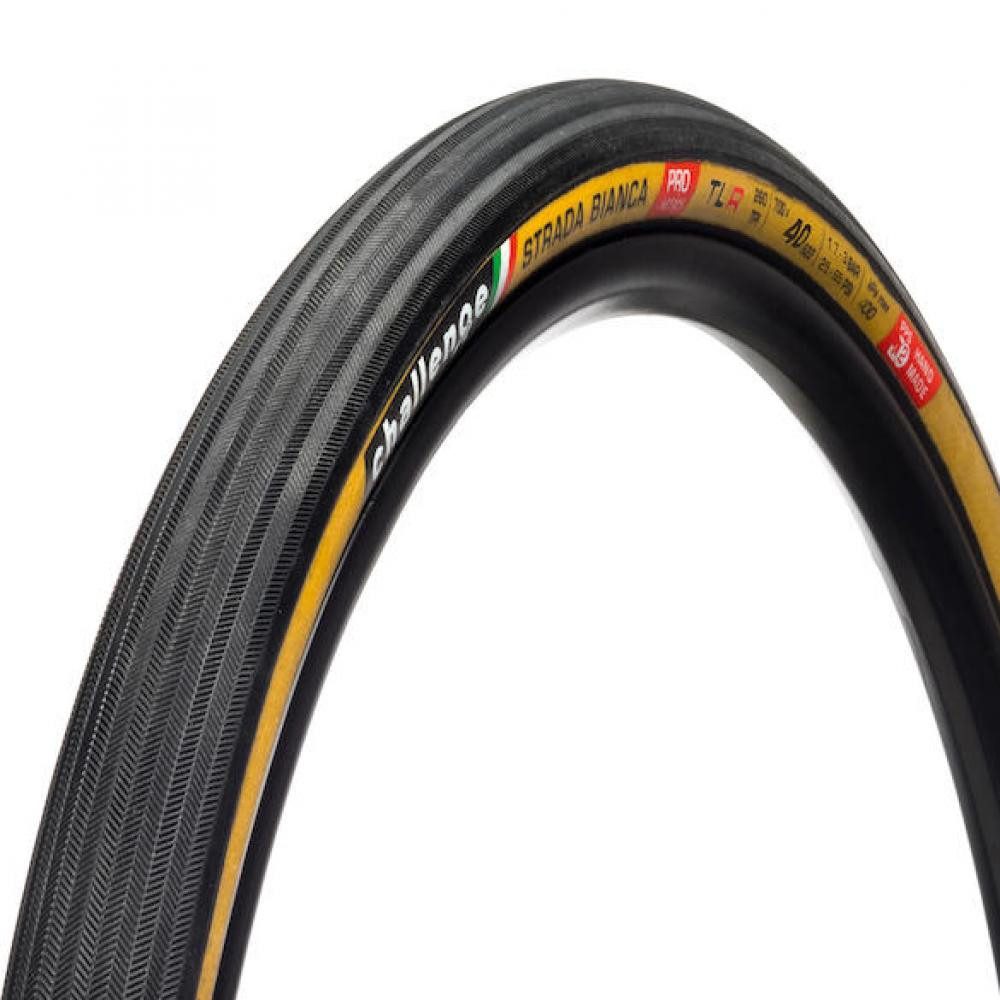 Challenge Fahrradreifen Challenge Gravel-Reifen Strada Bianca Pro Handmade 33-622 Schwarz/brau