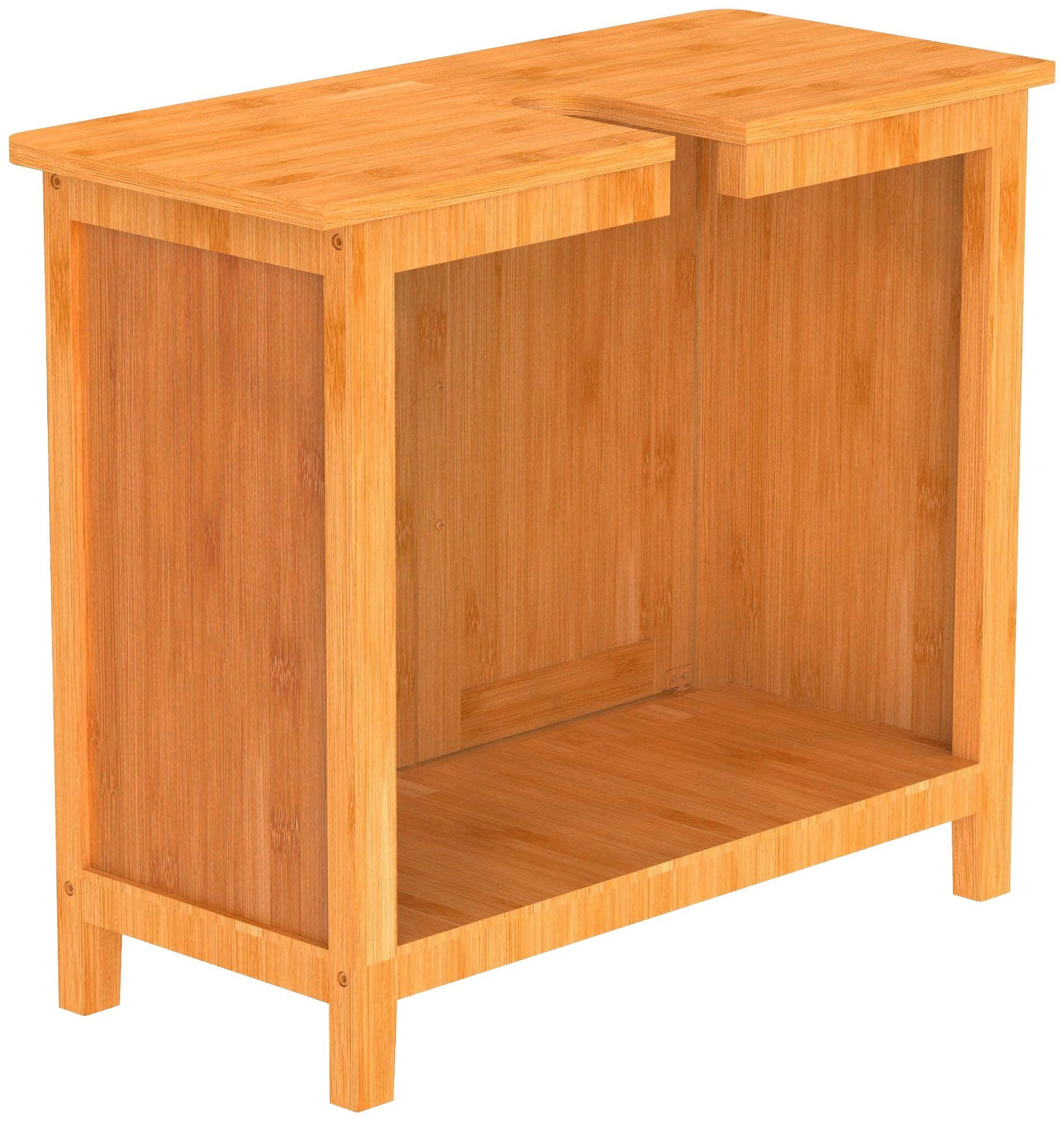 Eisl Waschbeckenunterschrank Bambus massives Bambus, Unikat, pflegeleicht